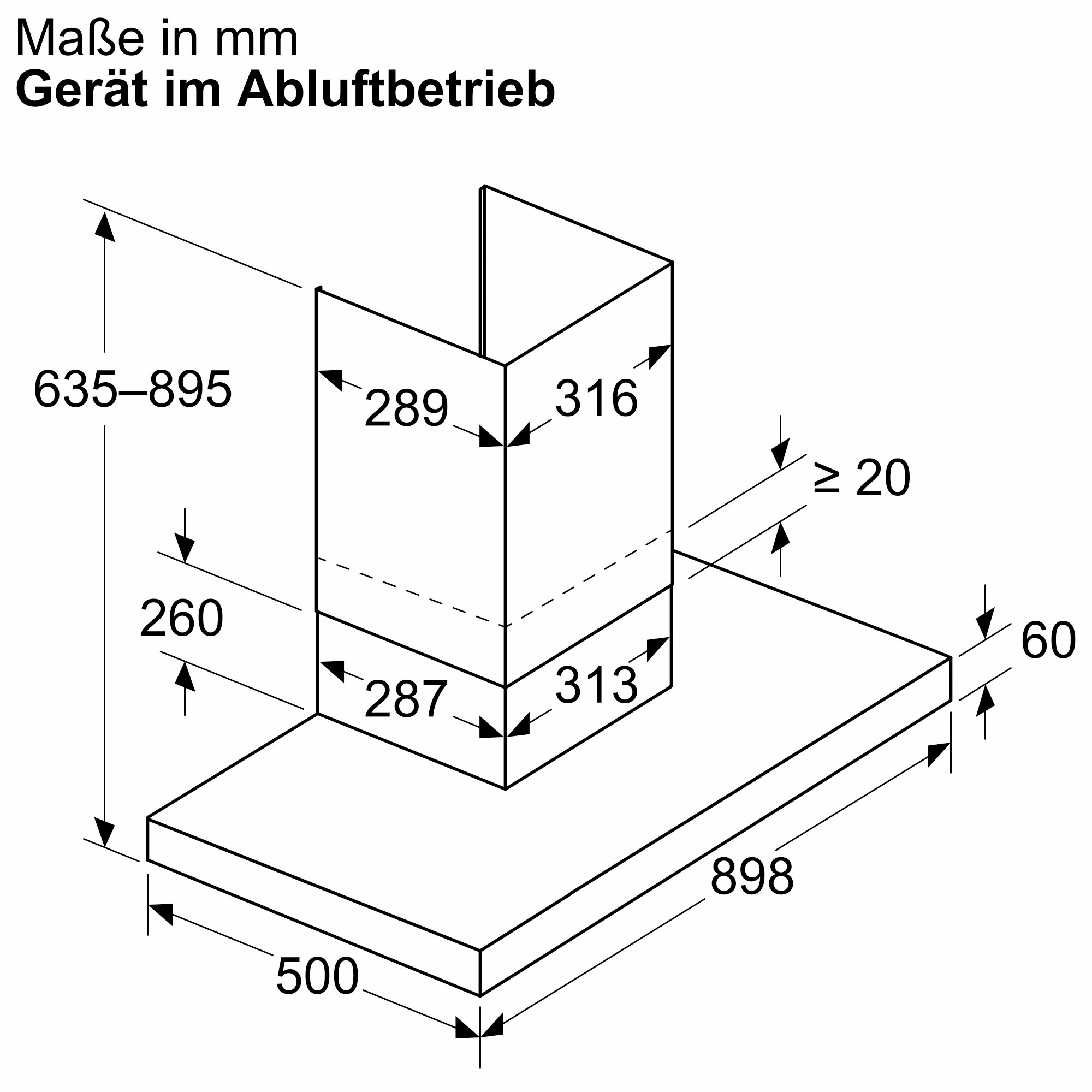 BOSCH Wandhaube »DWB97DN30« Serie Serie 6
