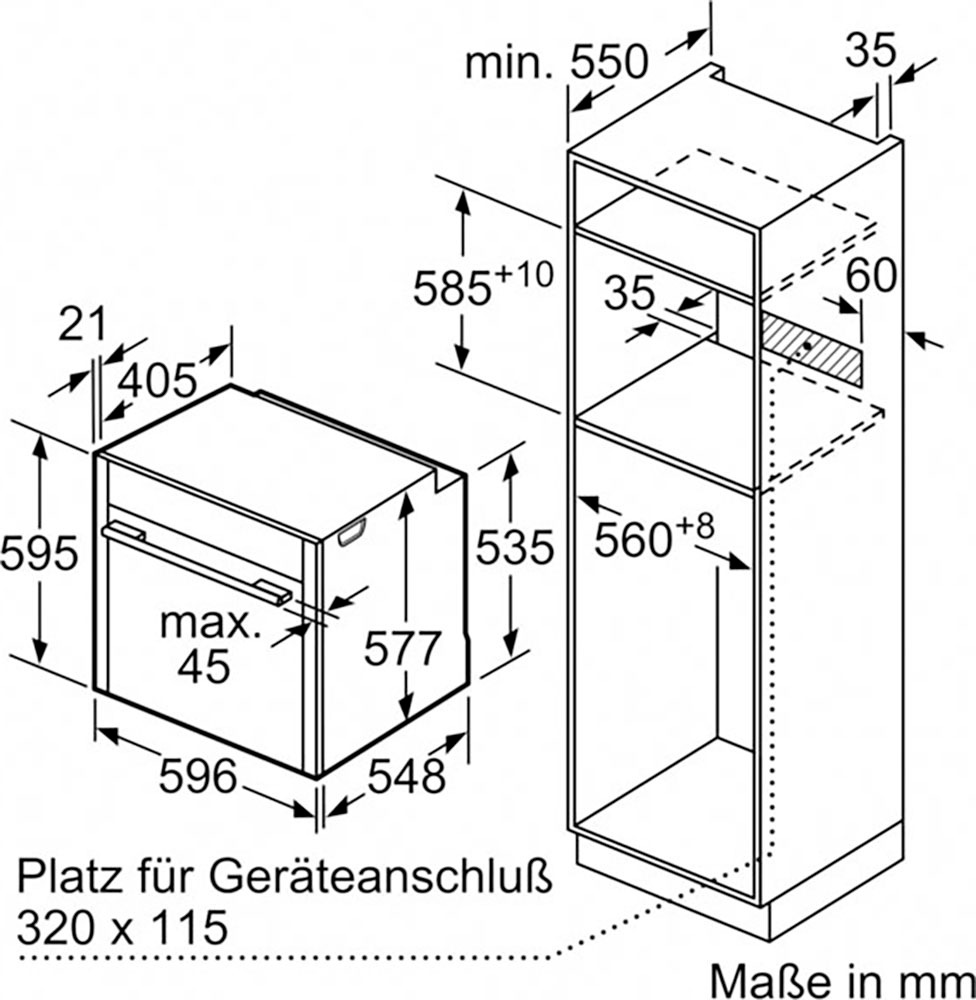 NEFF Einbaubackofen N 70 »B54CR71N0«, mit Teleskopauszug nachrüstbar, Hydrolyse, voll versenkbare Ofentür dank Slide & Hide®, AirFry-Funktion