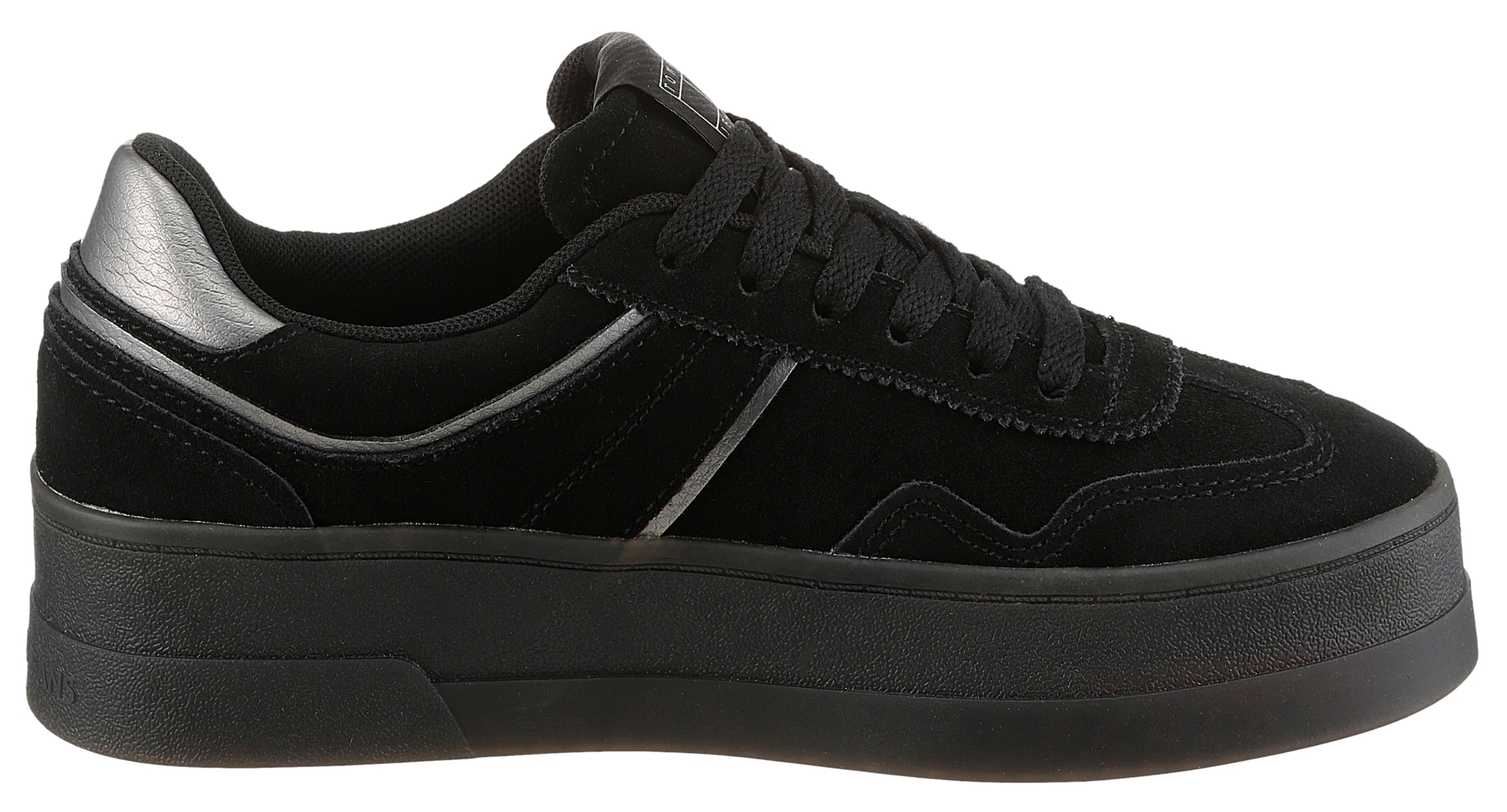 Tommy Jeans Plateausneaker »THE GREENWICH FLATFORM ELEVATED«, Schnürschuh, Freitzeitschuh, Halbschuh mit Logo-Aufnäher
