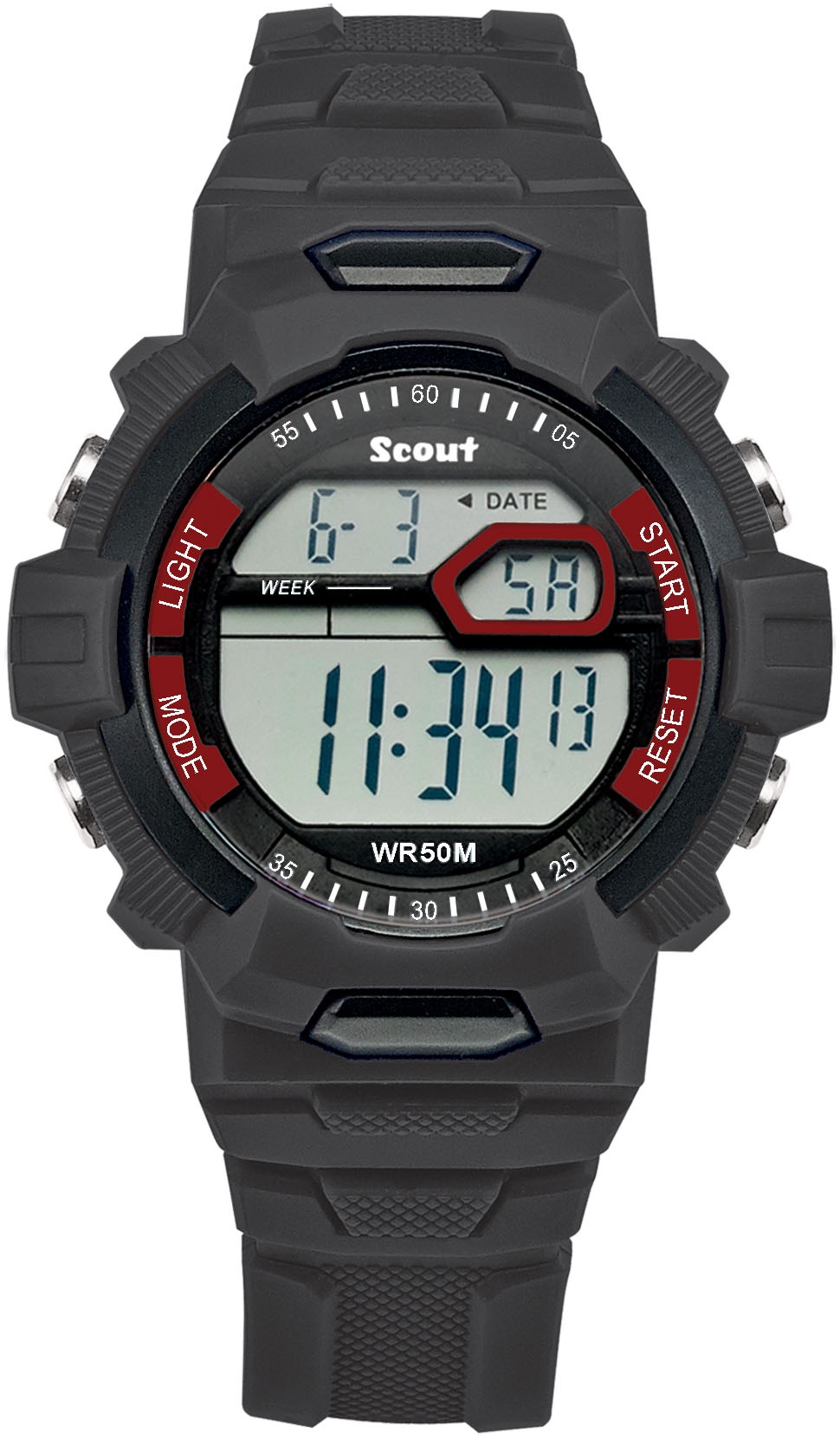 Scout Chronograph »The Digi«, Armbanduhr,Quarzuhr, Kinderuhr,Mädchen,Jungen,Geschenkidee,Jugendliche