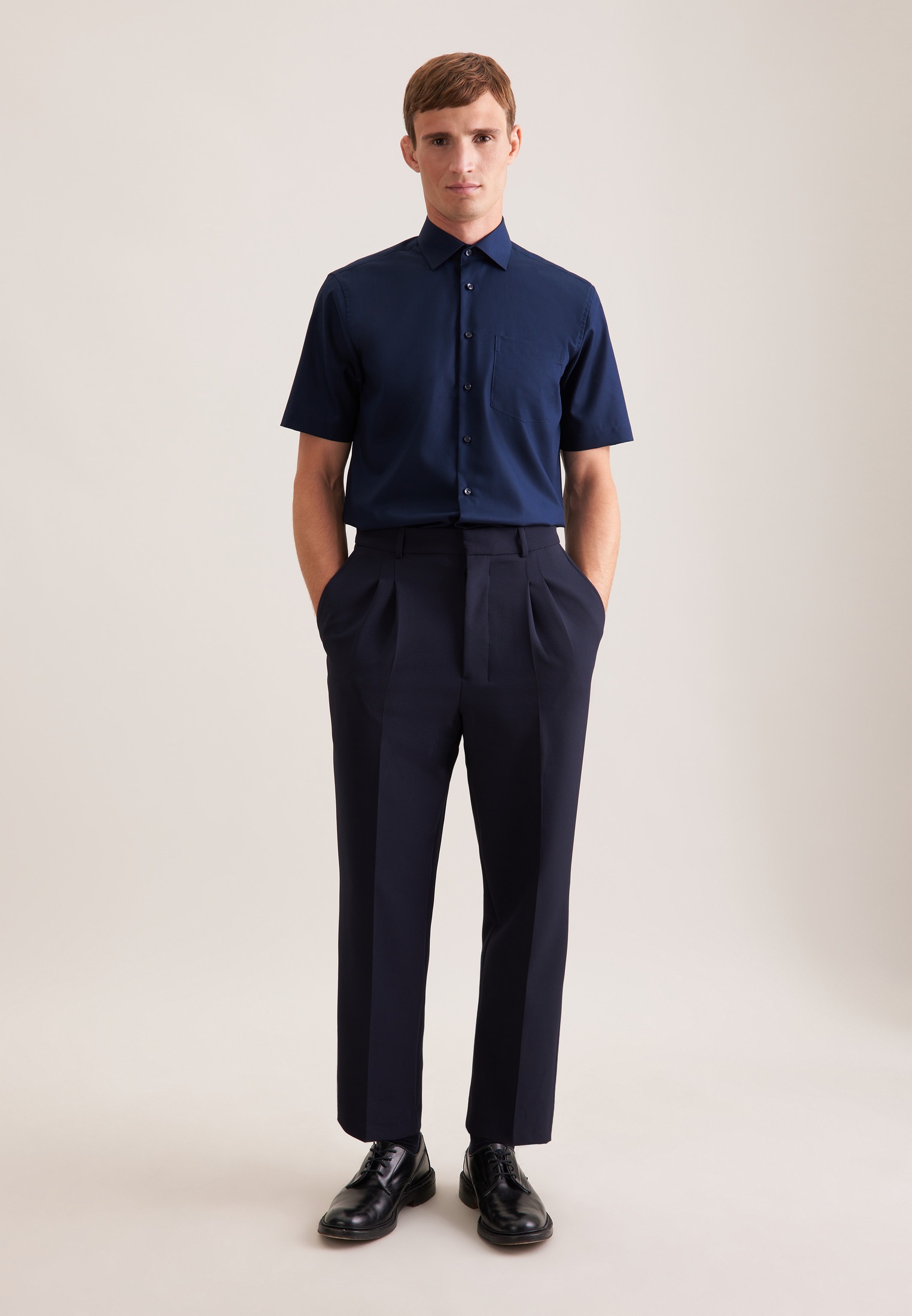 seidensticker Businesshemd »Schwarze Rose« Regular 1/2 Kentkragen Uni