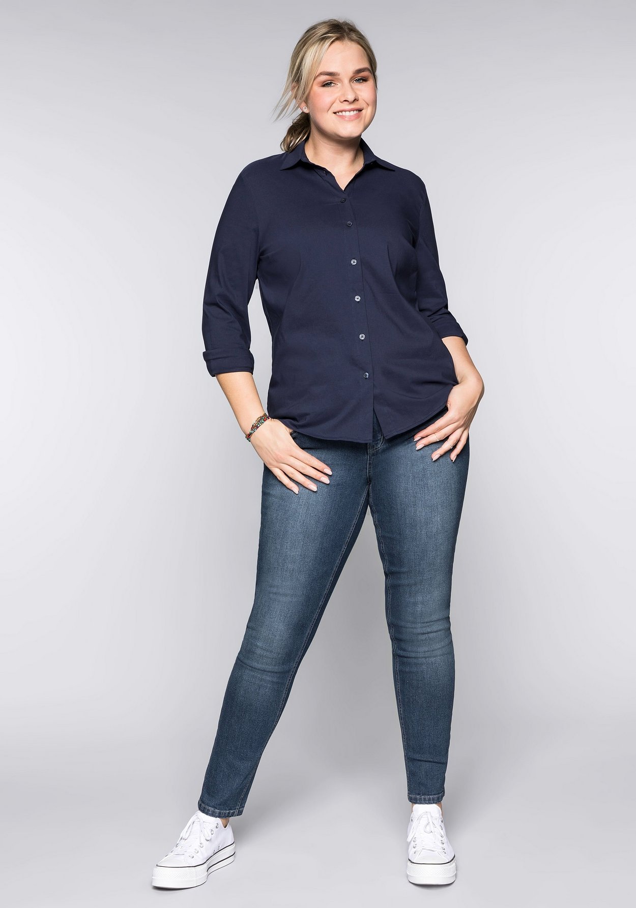 Sheego Stretch-Jeans »Jeans in schmaler Form«