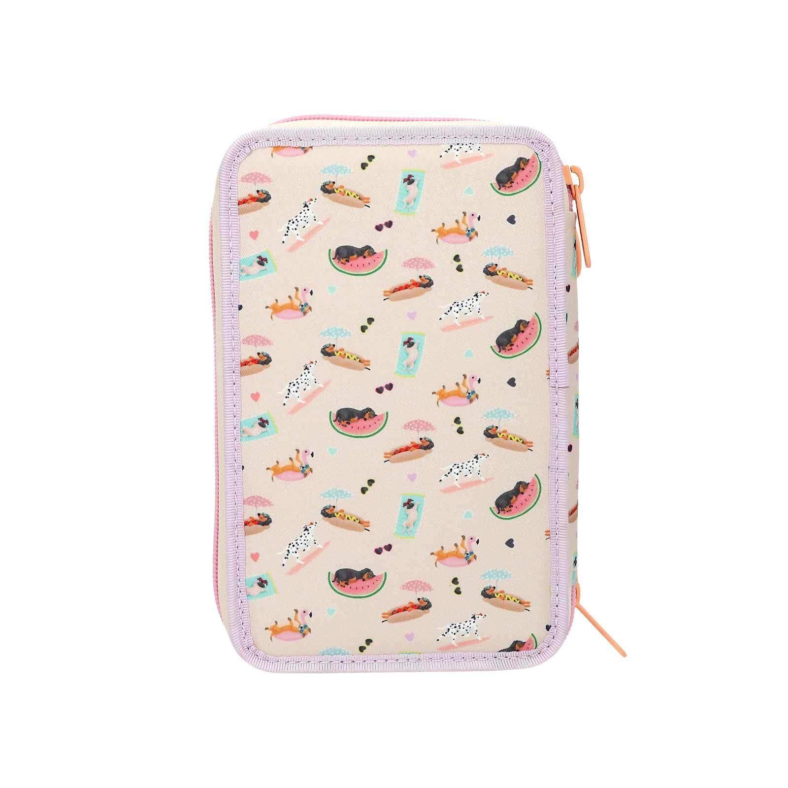 Depesche Buntstift »3-Fach Federtasche SUNNY DOG TOPModel 7,5 x 13 x 20 cm bunt«