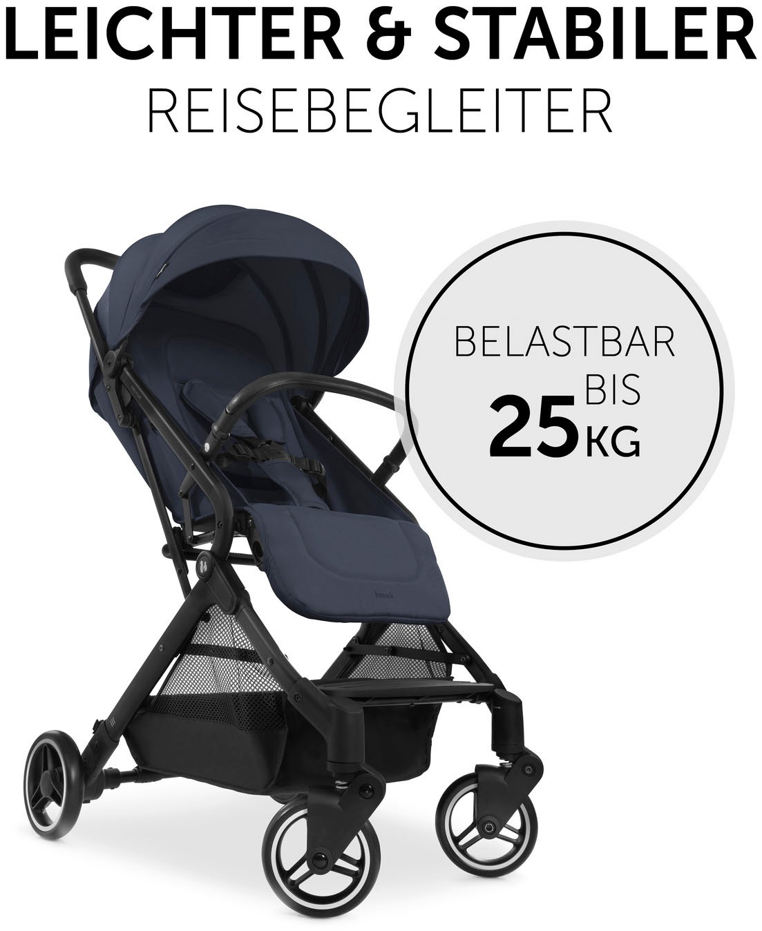 Hauck Kinder-Buggy »Travel N Care, dark navy blue«, 22 kg