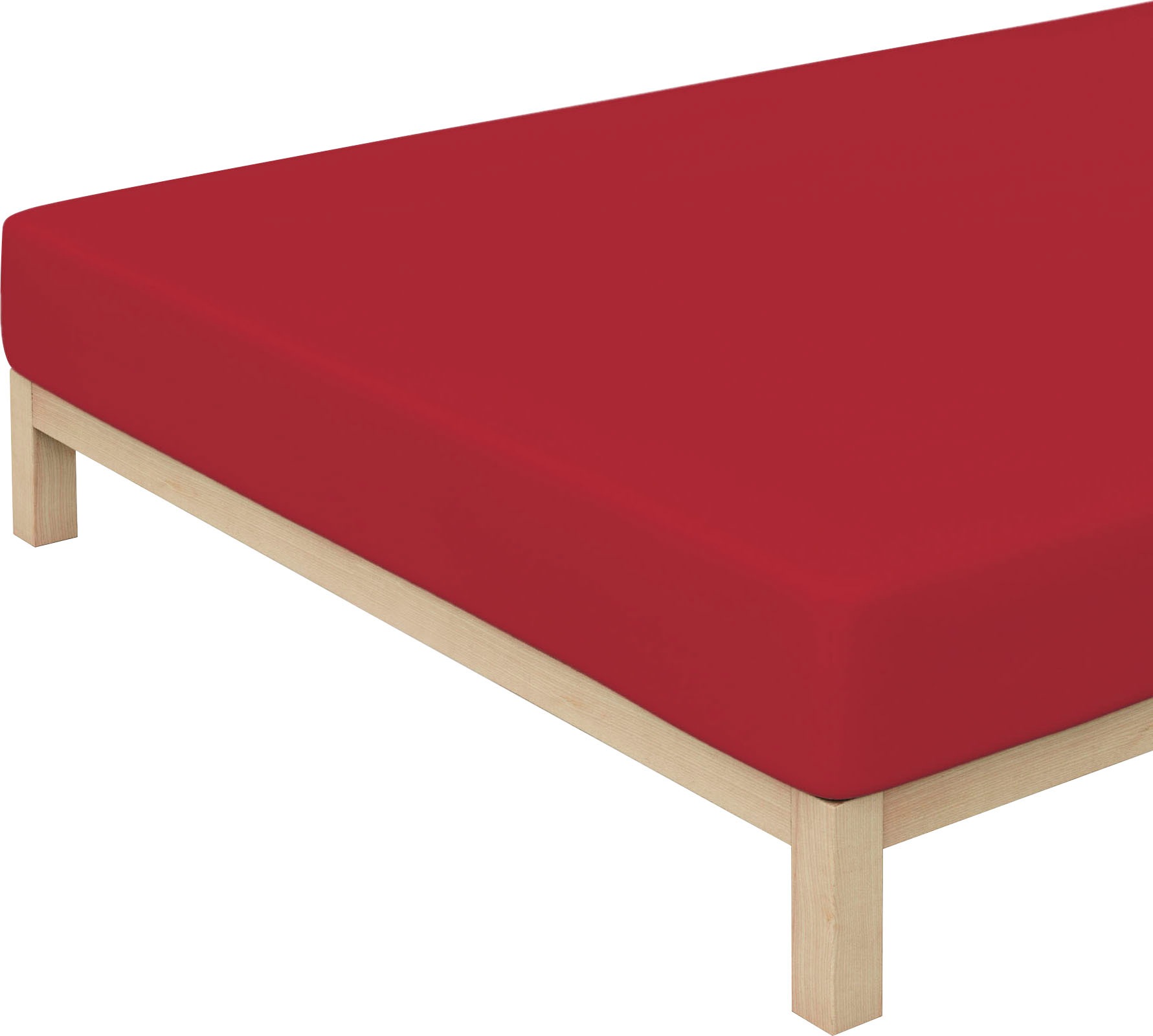 Schlafgut Spannbettlaken »PURE Bio-Baumwolle mit Elasthan, dehnbar blickdicht, straff, Bettlaken«, PREMIUM Laken für Matratzen bis 30cm Höhe, in 90x200, 140x200, 180x200