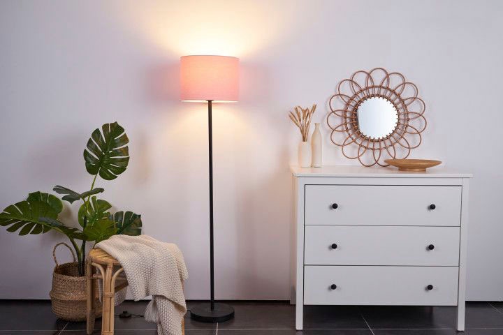 Pauleen Stehlampe »Grand Reverie«, 10 flammig, Leuchtmittel E27 | ohne Leuchtmittel, E27, Stoffschirm Rosa