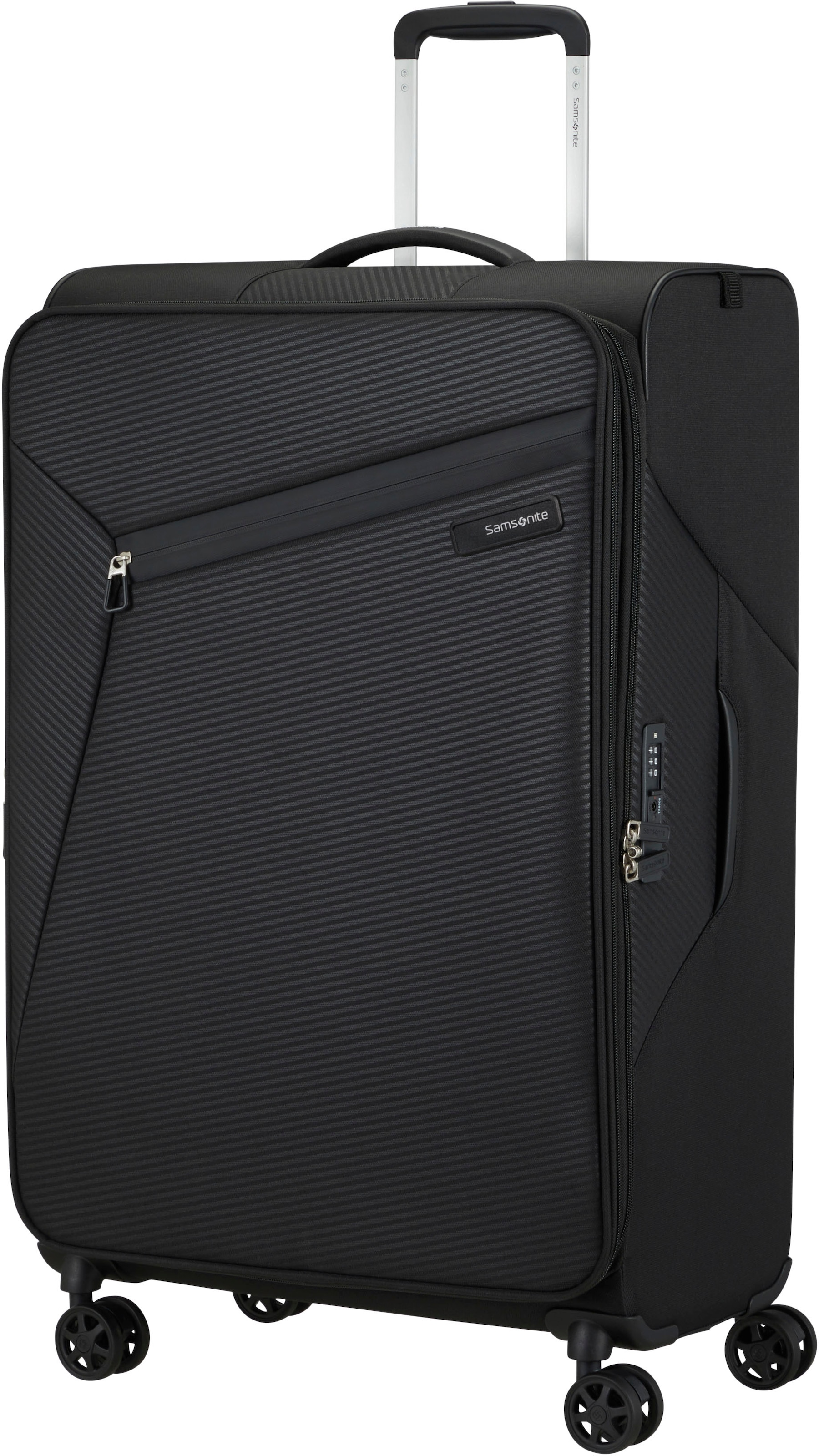 Samsonite Weichgepäck-Trolley »LITEBEAM, verschiedene Größen und Farben«, 4 Rollen, Reisekoffer Aufgabegepäck Trolley Volumenerweiterung bei M/L