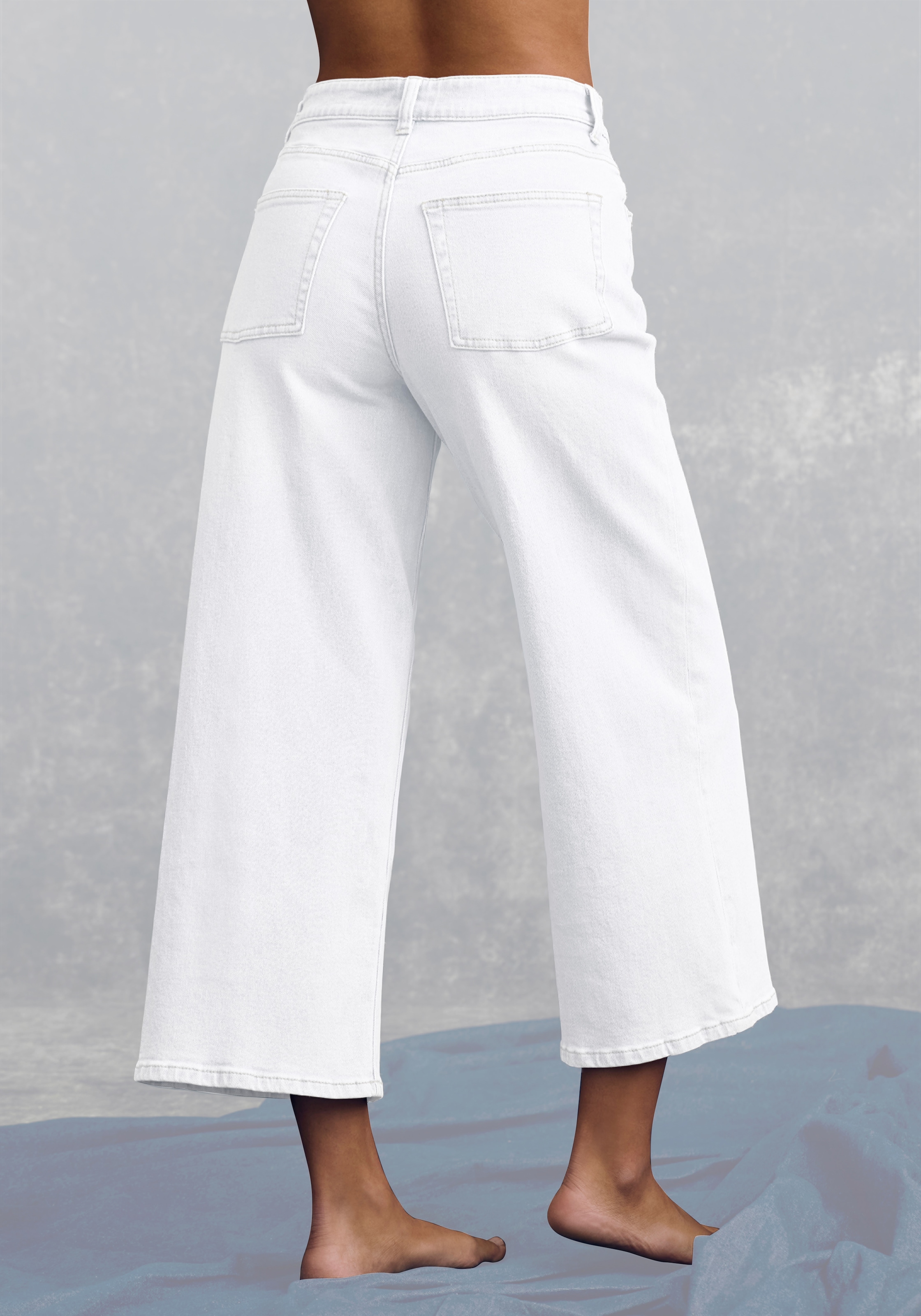 LASCANA 7/8-Jeans aus Baumwoll-Denim, Straight-Leg