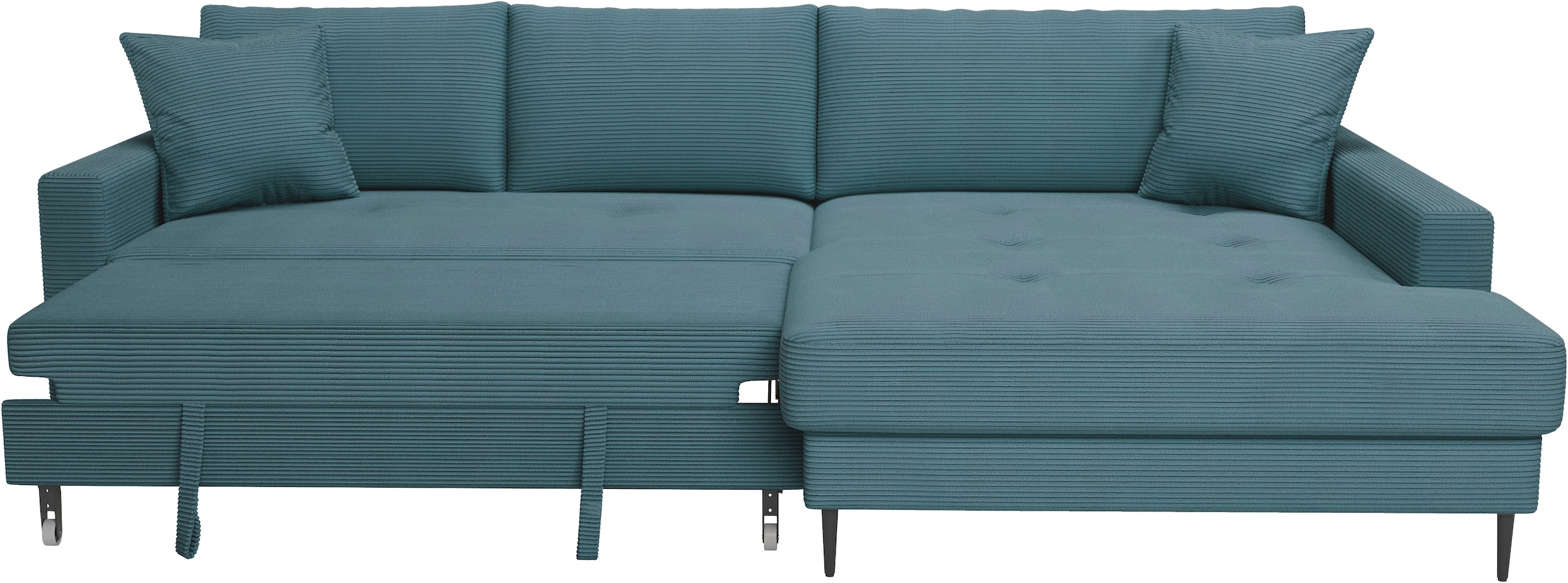 Trends by HG Ecksofa »Summer, B: 284 cm, mit Schlaffunktion und Wellenfederung«