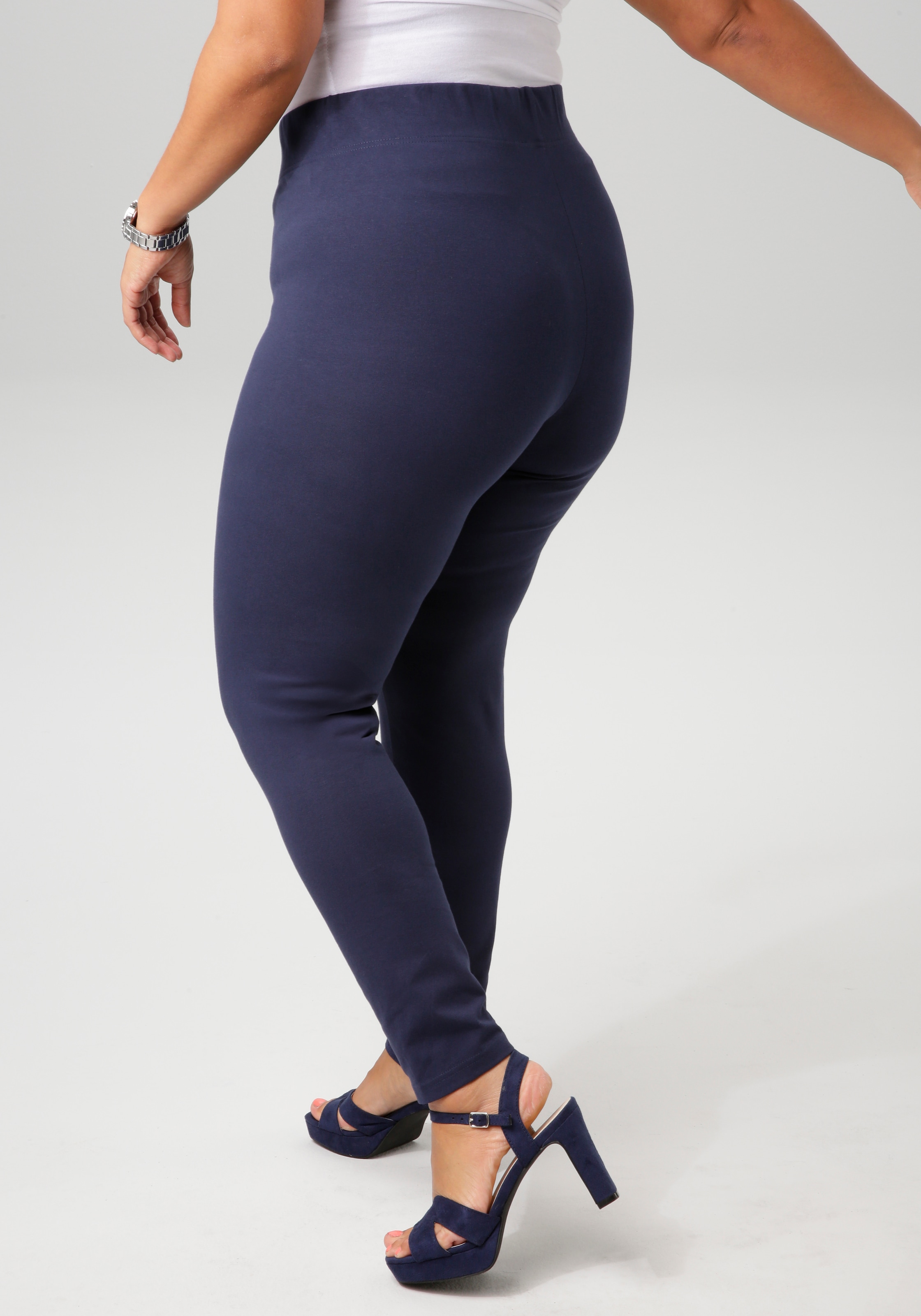 Aniston PLUS Leggings, aus elastischer Single Jersey-Qualität