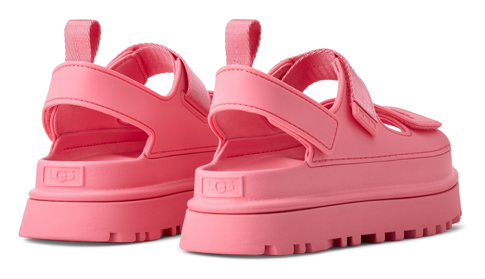 UGG Plateausandale »GOLDENGLOW«, Sommerschuh, Strandschuh, Plateausandale mit Klettverschlüsse