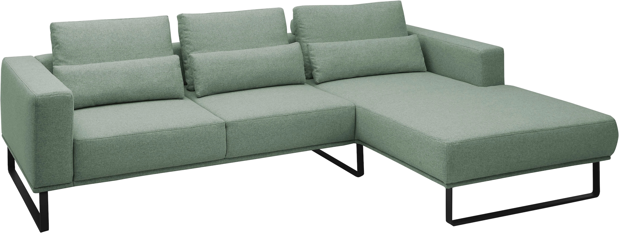 Musterring Ecksofa »JustB! PM100« Modernes Design mit schwarzen Metallkufen und 292 cm Breite - 6 Farben
