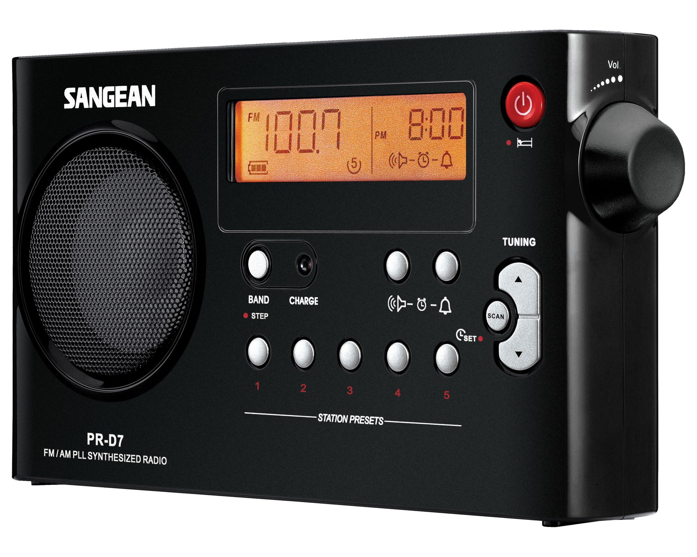 Sangean Radio »PR-D7«, (FM-Tuner-AM-Tuner), Sleep-Timer, Lautsprecher