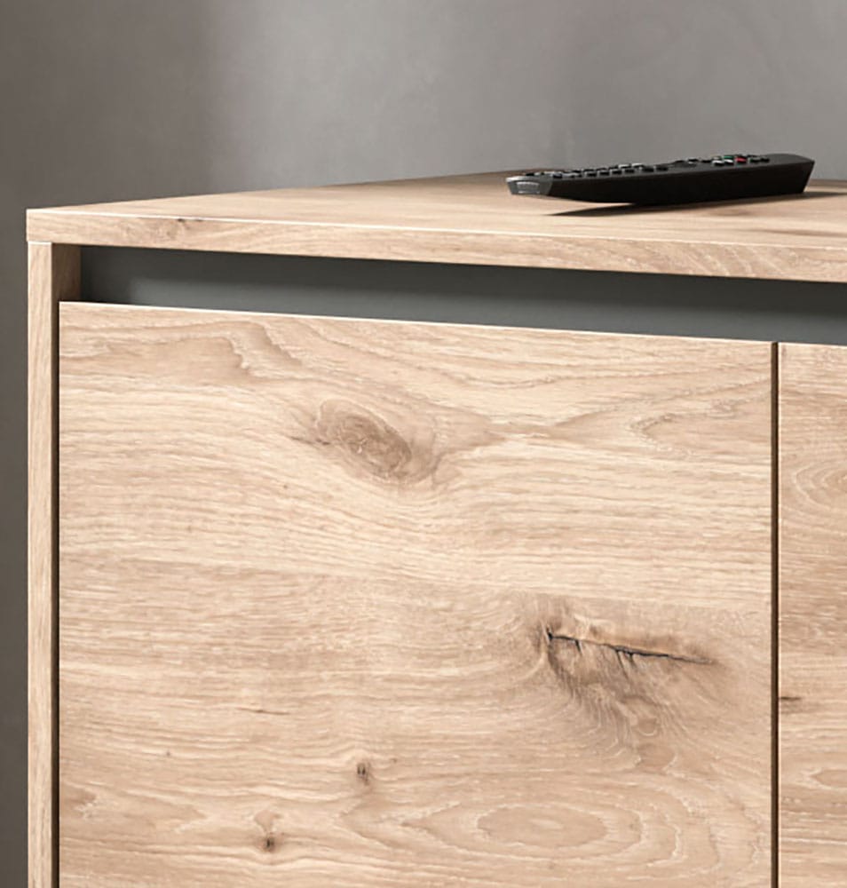 INOSIGN Lowboard »BALTIC, Breite 184cm, grifflose Fronten, Metall-Füße,4 Türen, 4 Fächer«, TV-Möbel, TV-Schrank, TV-Lowboard, Mediaboard