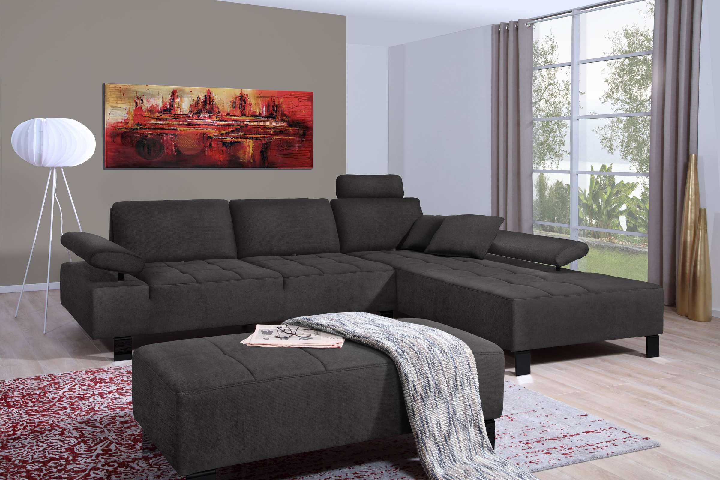 alina Ecksofa »Royce«, inklusive Sitztiefenverstellung, 270 cm breit