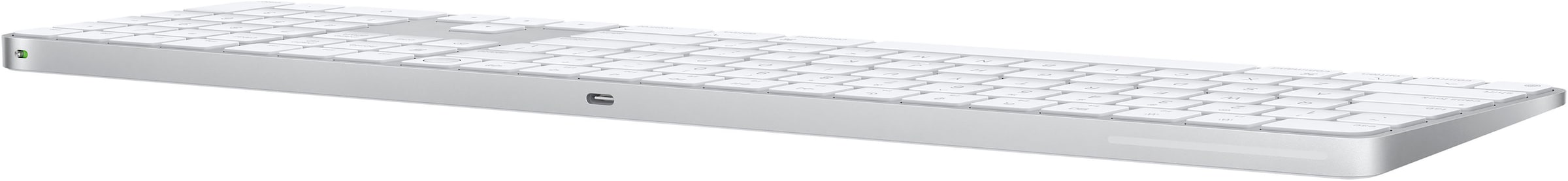 Apple Apple-Tastatur »Magic Keyboard mit Touch ID und Ziffernblock«, (Ziffernblock-Multimedia-Tasten-USB-Anschluss)