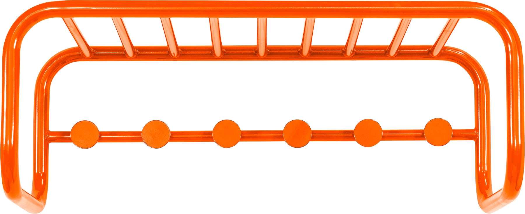 Spinder Design Garderobenleiste »RETRO Garderobe« in orange, Größe B/H/T: 72 cm x 24,8 cm x 35,2 cm