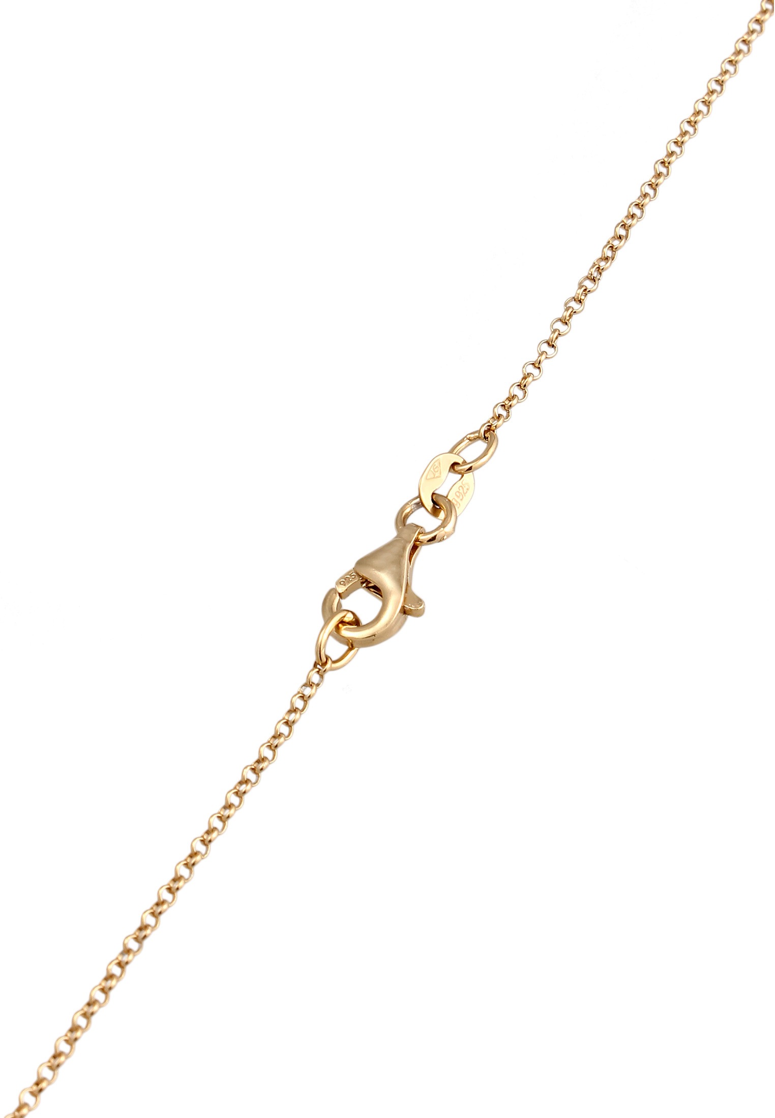 Elli Y-Kette »Halskette Zirkonia Weiß Diamantschliff (0.132 ct) 925 Sterling Silber«