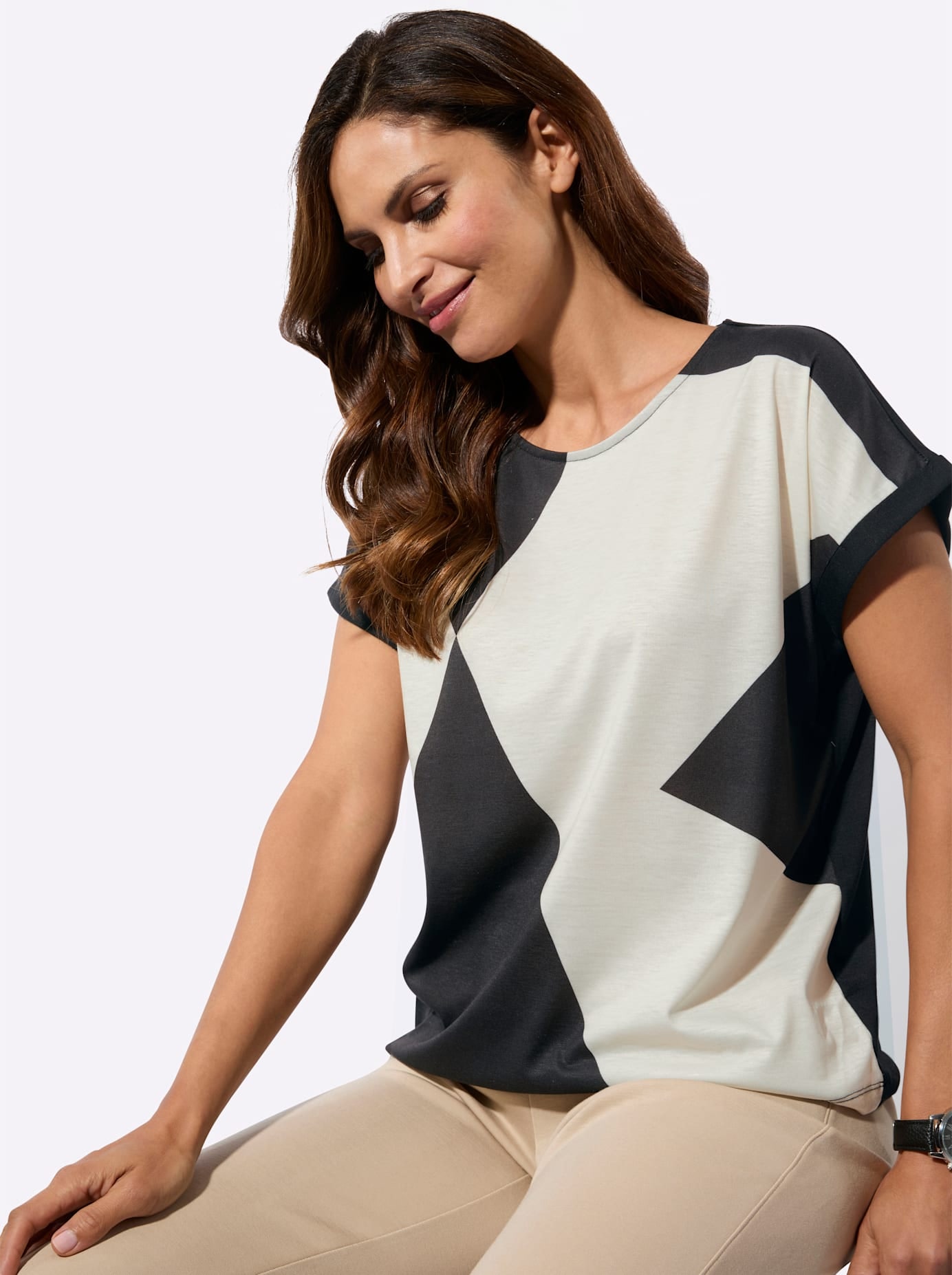 Inspirationen Kurzarmshirt »Druck-Shirt« 1 tlg.