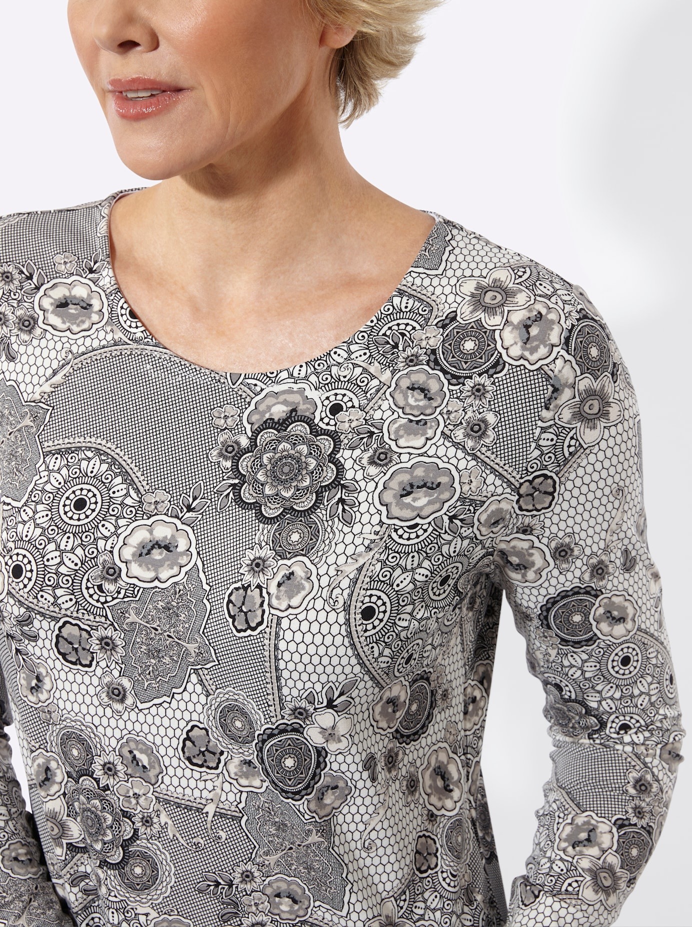 Classic Langarmshirt »Rundhals-Shirt« 1