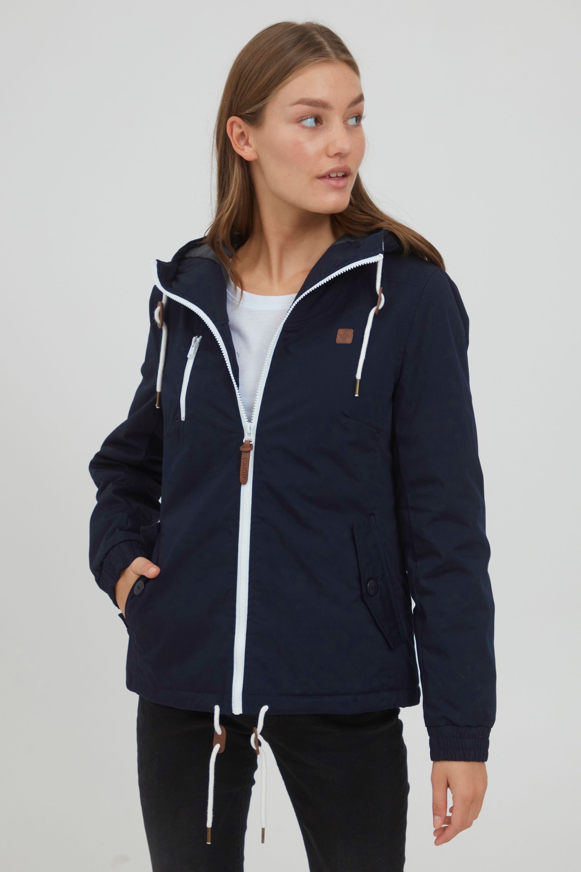 OXMO Kurzjacke »Kurzjacke OXTilda«, mit Kapuze
