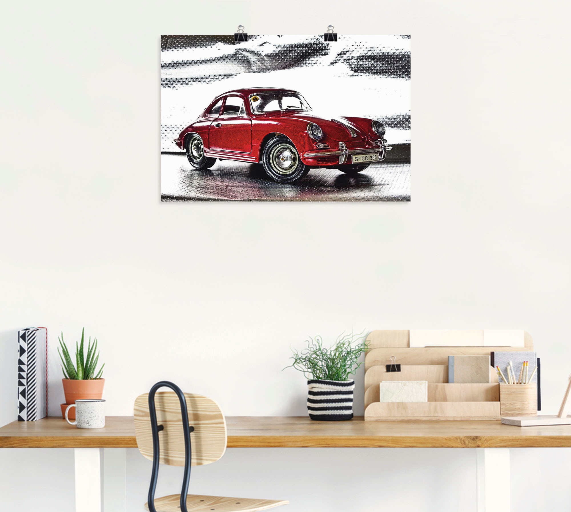 Artland Wandbild »Klassiker - Der Porsche 356« Auto 1 Stk. tlg. als Alubild, Outdoorbild, Leinwandbild, Poster, Wandaufkleber