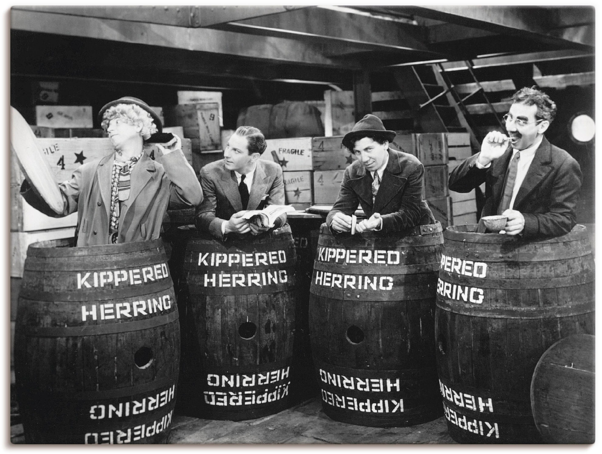 Artland Wandbild »Die Marx Brothers auf See, 1931«, Stars, (1 St.), in vielen Größen & Produktarten - Alubild / Outdoorbild für den Außenbereich, Leinwandbild, Poster, Wandaufkleber / Wandtattoo auch für Badezimmer geeignet