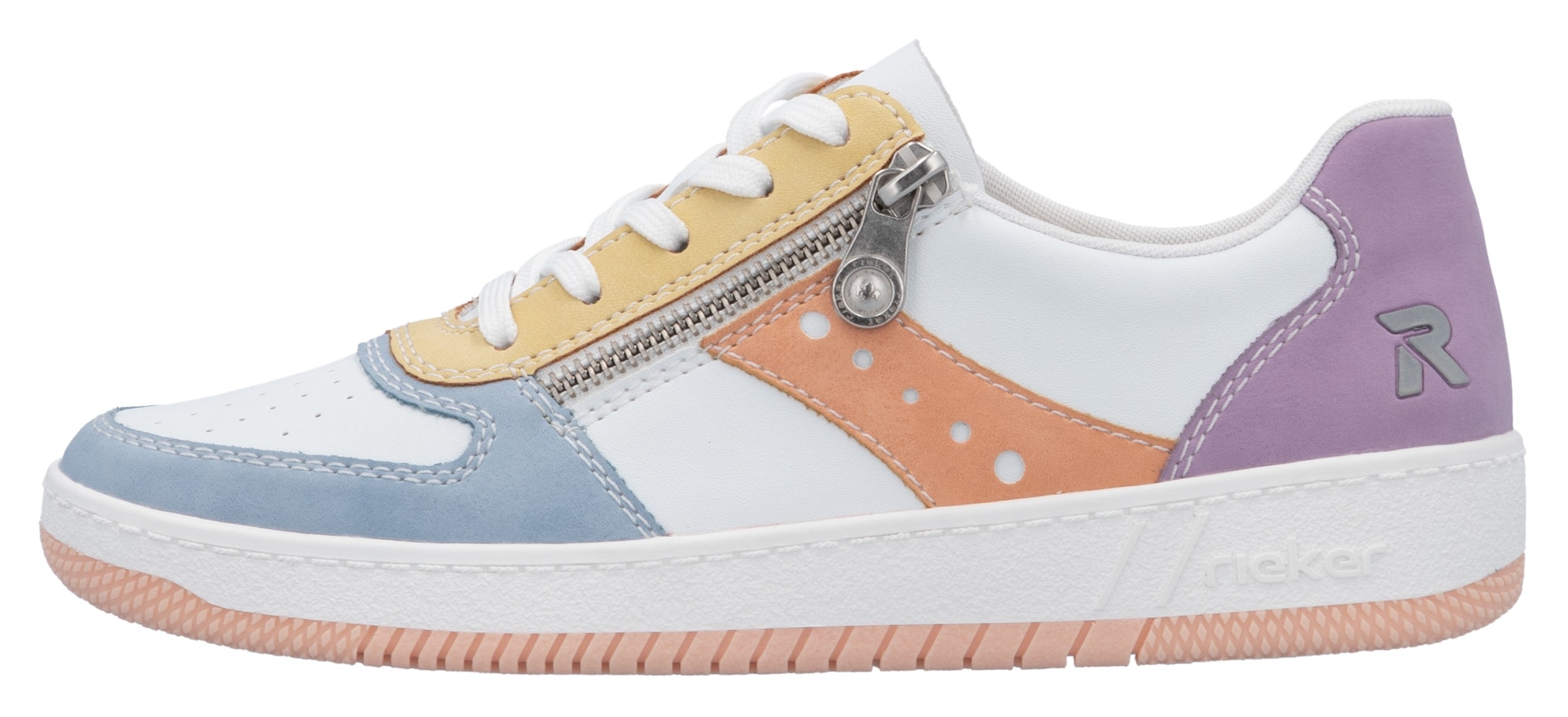 RIEKER Sport Sneaker, in aktueller Farbkombination, Freizeitschuh, Halbschuh, Schnürschuh