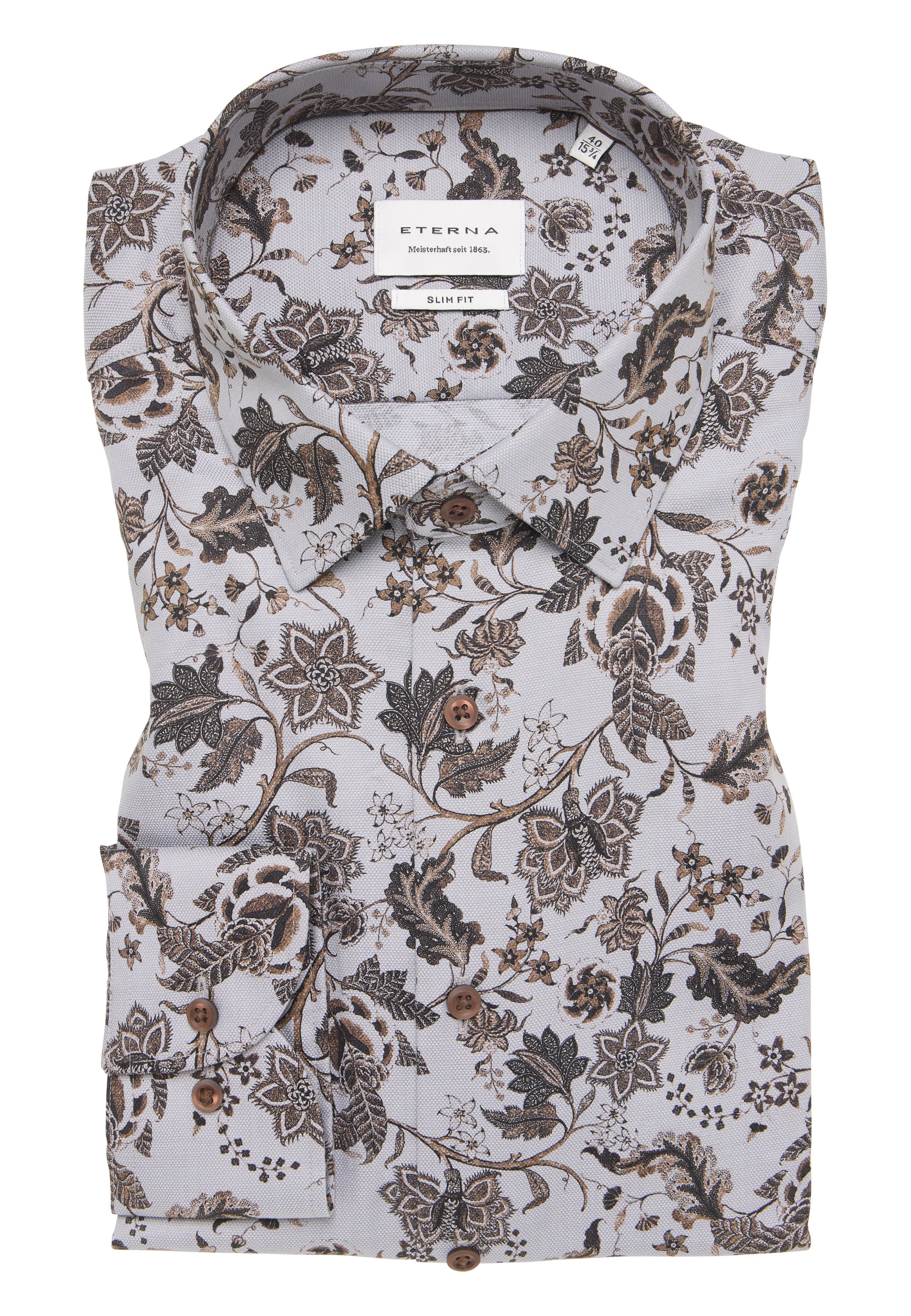 Eterna Langarmhemd »SLIM FIT« NON IRON (bügelfrei)