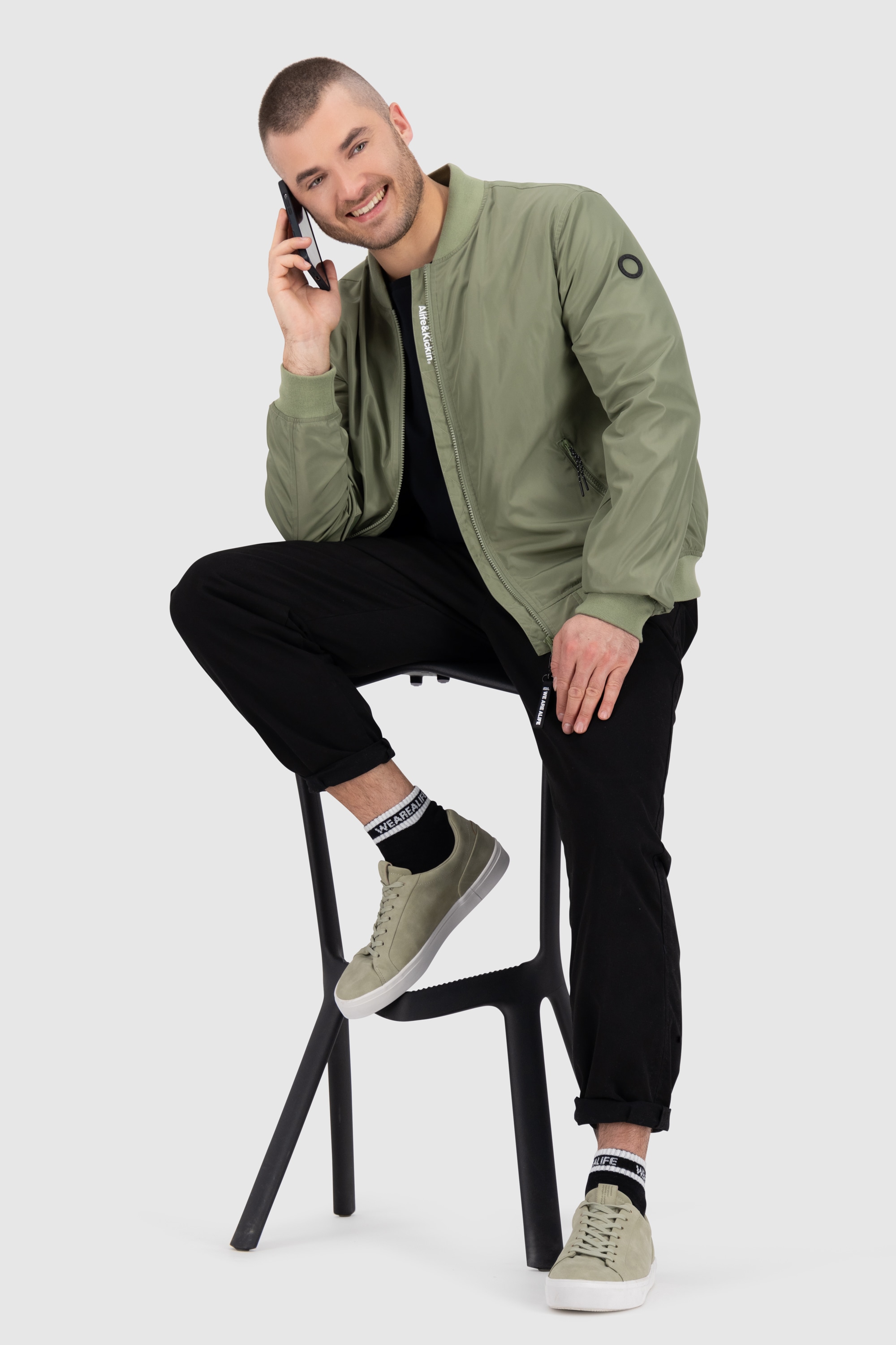 Alife & Kickin Socken kurze sportliche Socken mit Steifen, aus Baumwolle mit weichem Bund