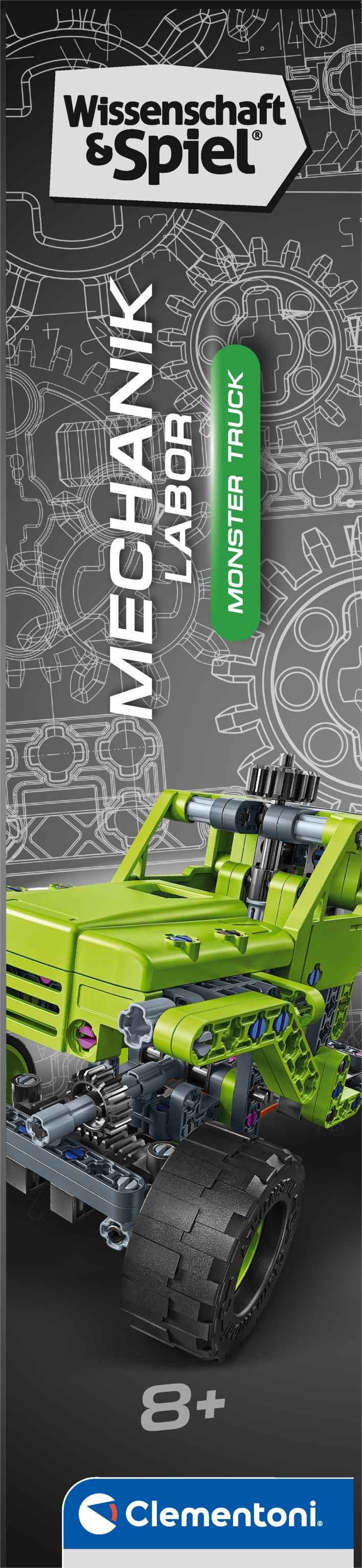Clementoni® Modellbausatz »Mechanik Labor, Monster Truck« Made in Europe