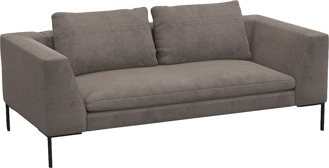 FLEXLUX 2,5-Sitzer »Loano«, modernes Sofa, frei im Raum stellbar, lose Kissen, Kaltschaum im Sitz