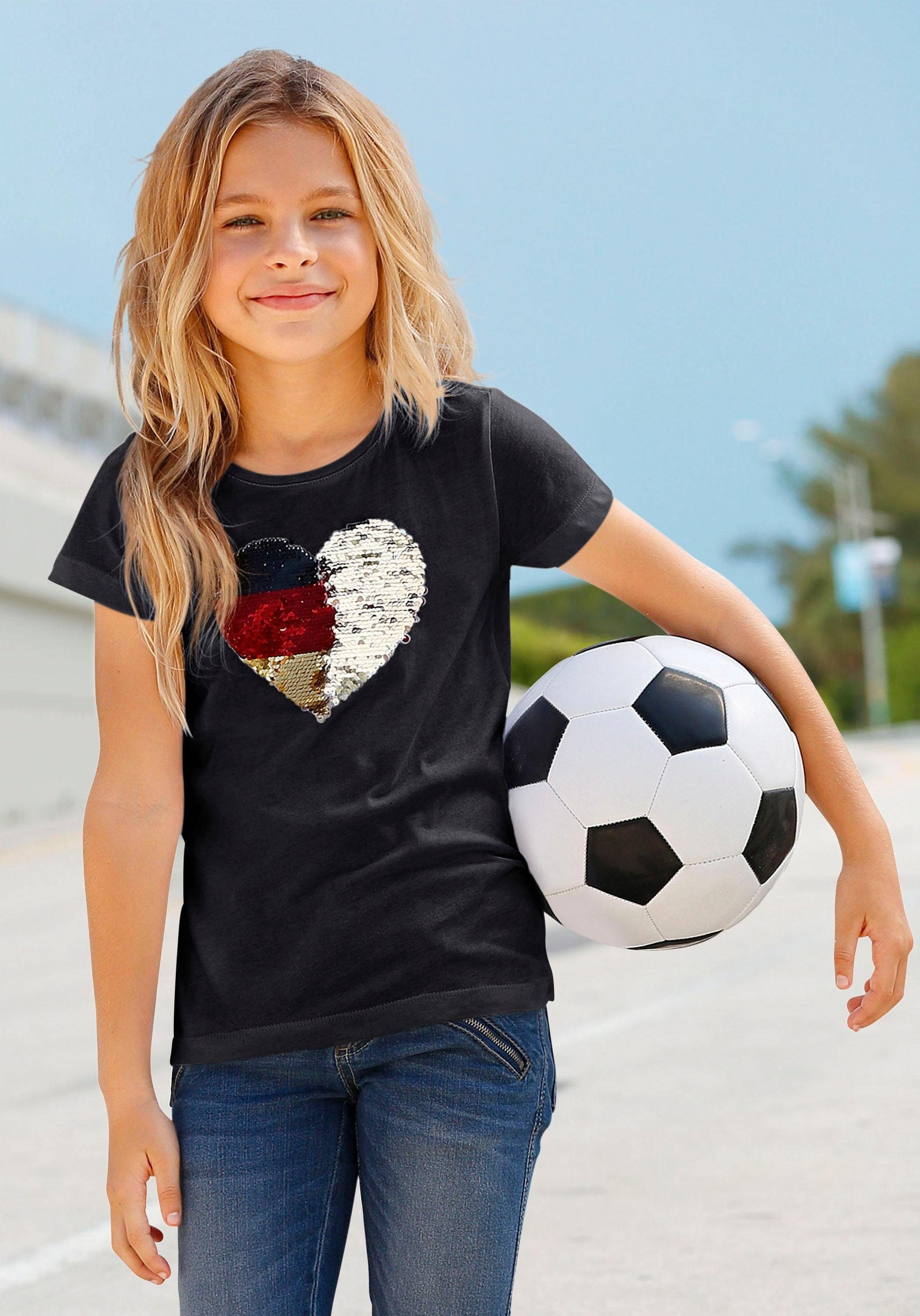 KIDSWORLD T-Shirt »Fußballshirt«, mit Wendepailletten im OTTO Online Shop | Tanktops
