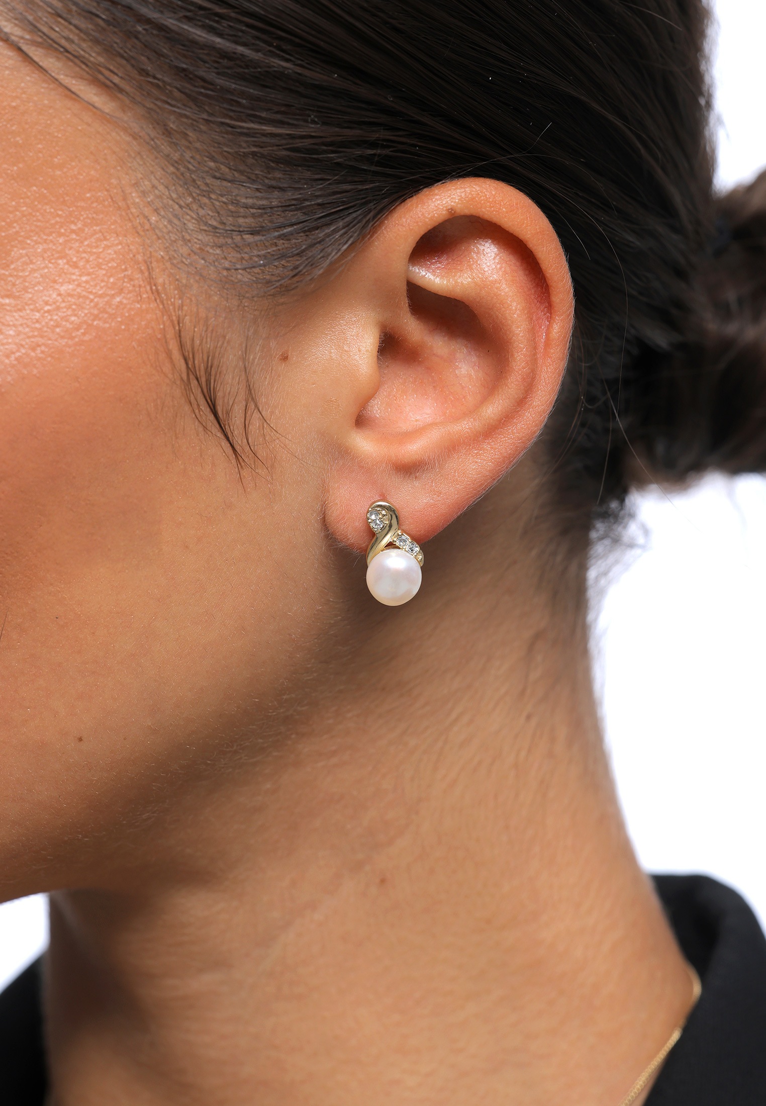 Elli Ohrring und Ketten Set »Schmuckset Infinity Perlen Kristalle 925 Silber«