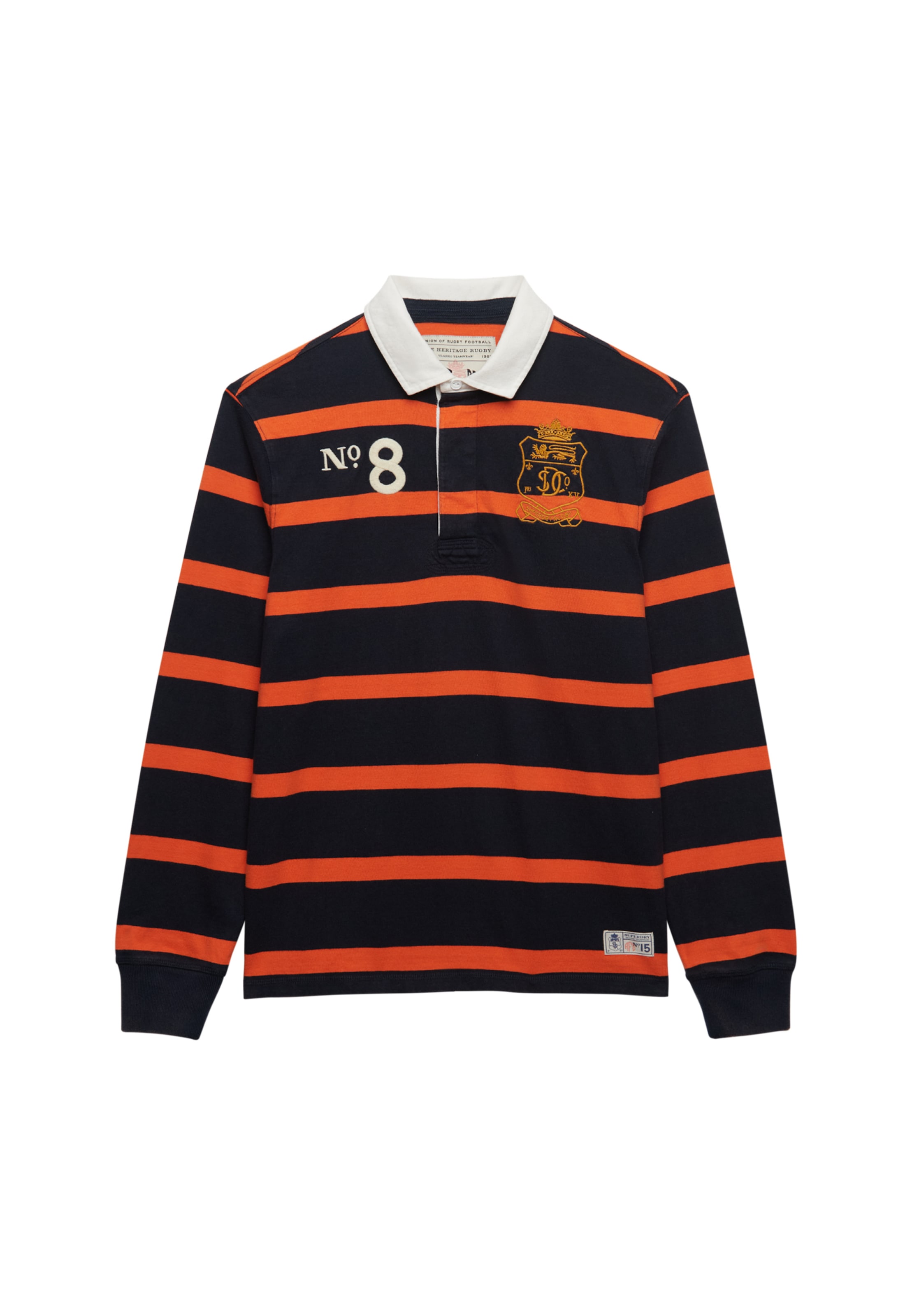 Superdry Langarmshirt »DOUBLE EMBLEM STRIPE RUGBY«