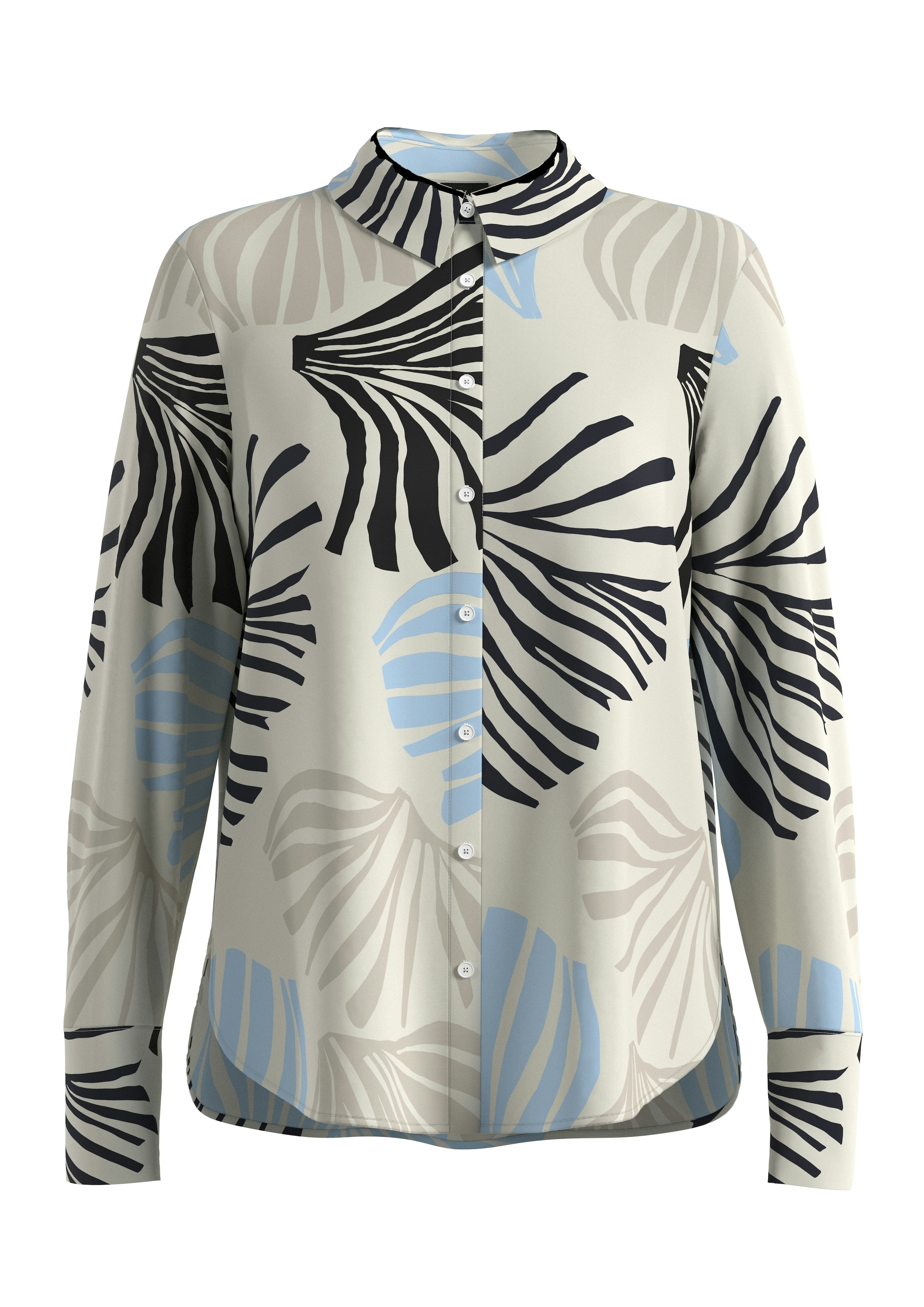 s.Oliver BLACK LABEL Hemdbluse mit All-Over Print