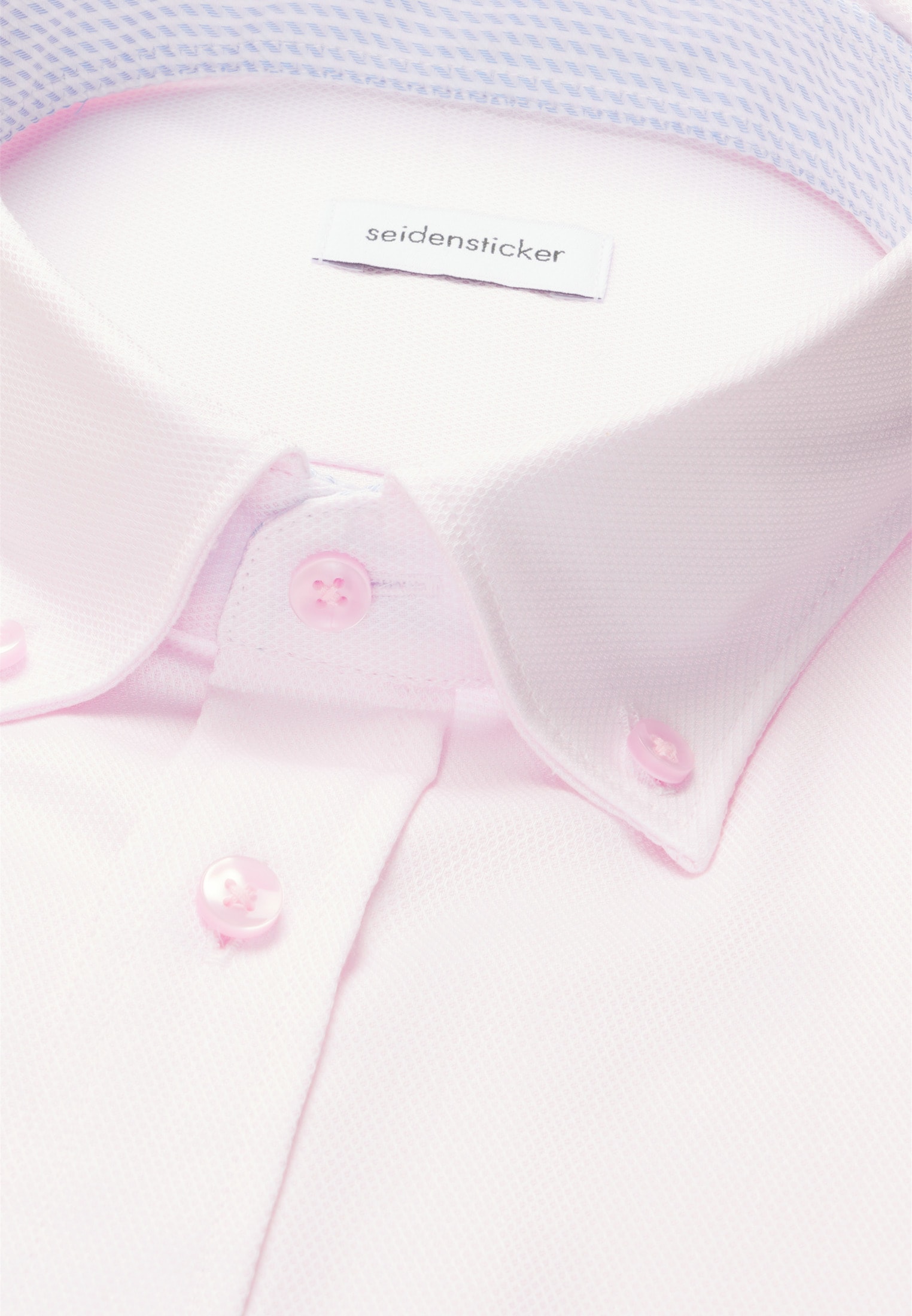 seidensticker Businesshemd »Schwarze Rose« Shaped 1/2 Button-Down-Kragen Struktur