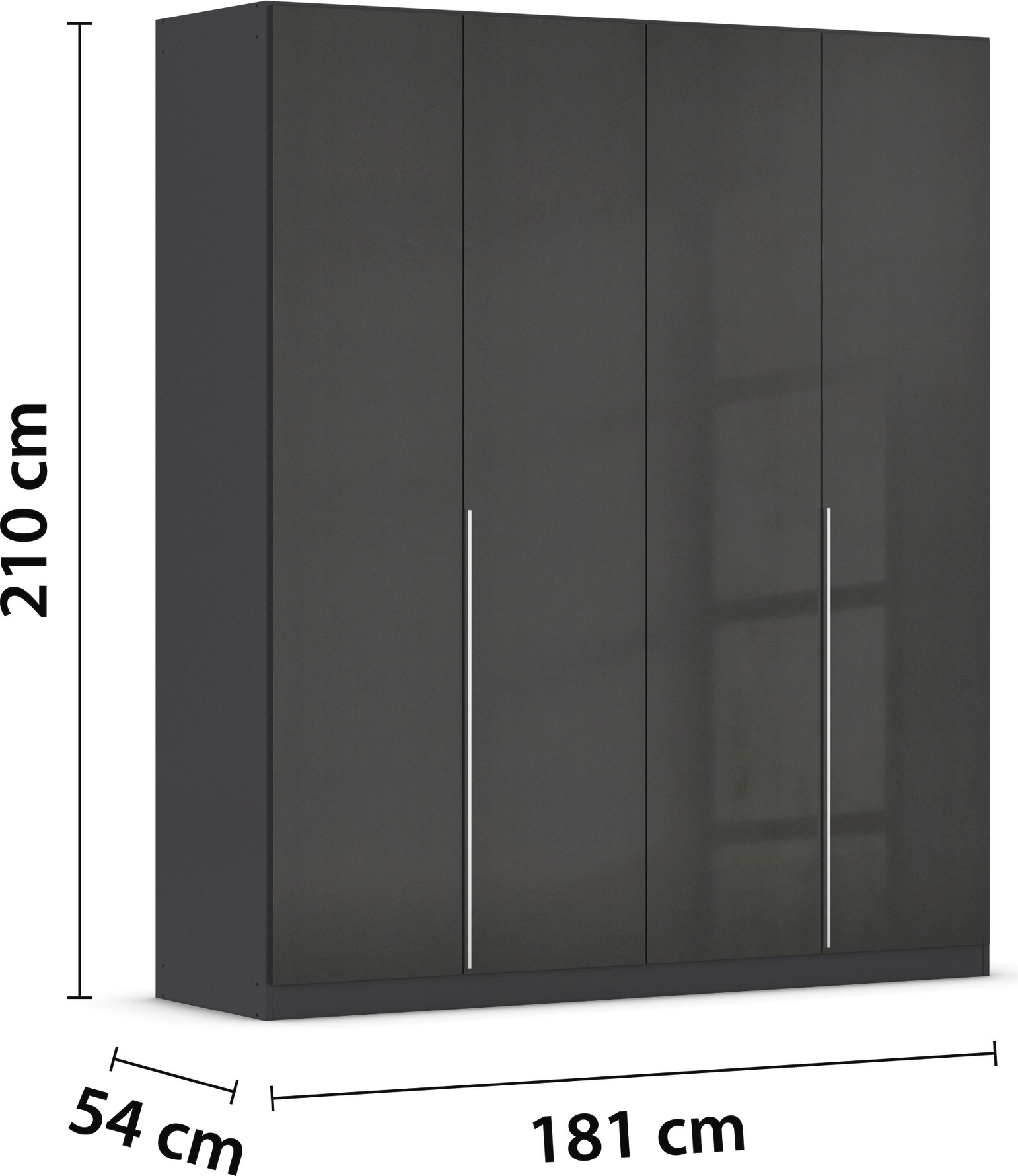 rauch Drehtürenschrank »Kleiderschrank Schrank Garderobe AGORDO TOPSELLER Schlafzimmer«, (in zwei Griff-Farben mit Dekor- oder Hochglanzfront), durchdachte Innenausstattung, in 6 Breiten und 2 Höhen MADE IN GERMANY