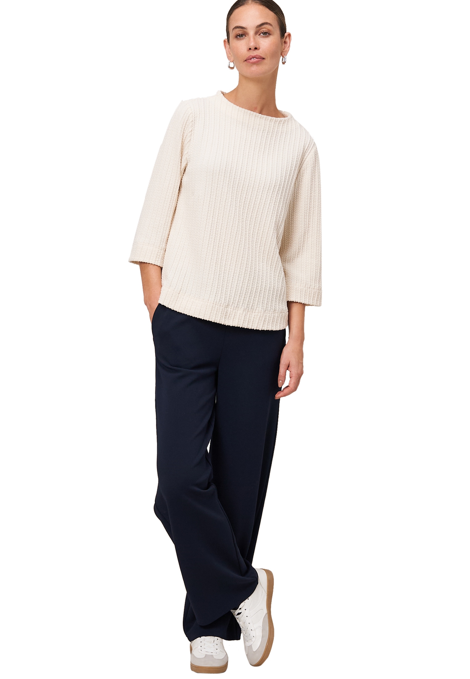 Zero Sweatshirt »Sweatshirt mit Strukturmuster«