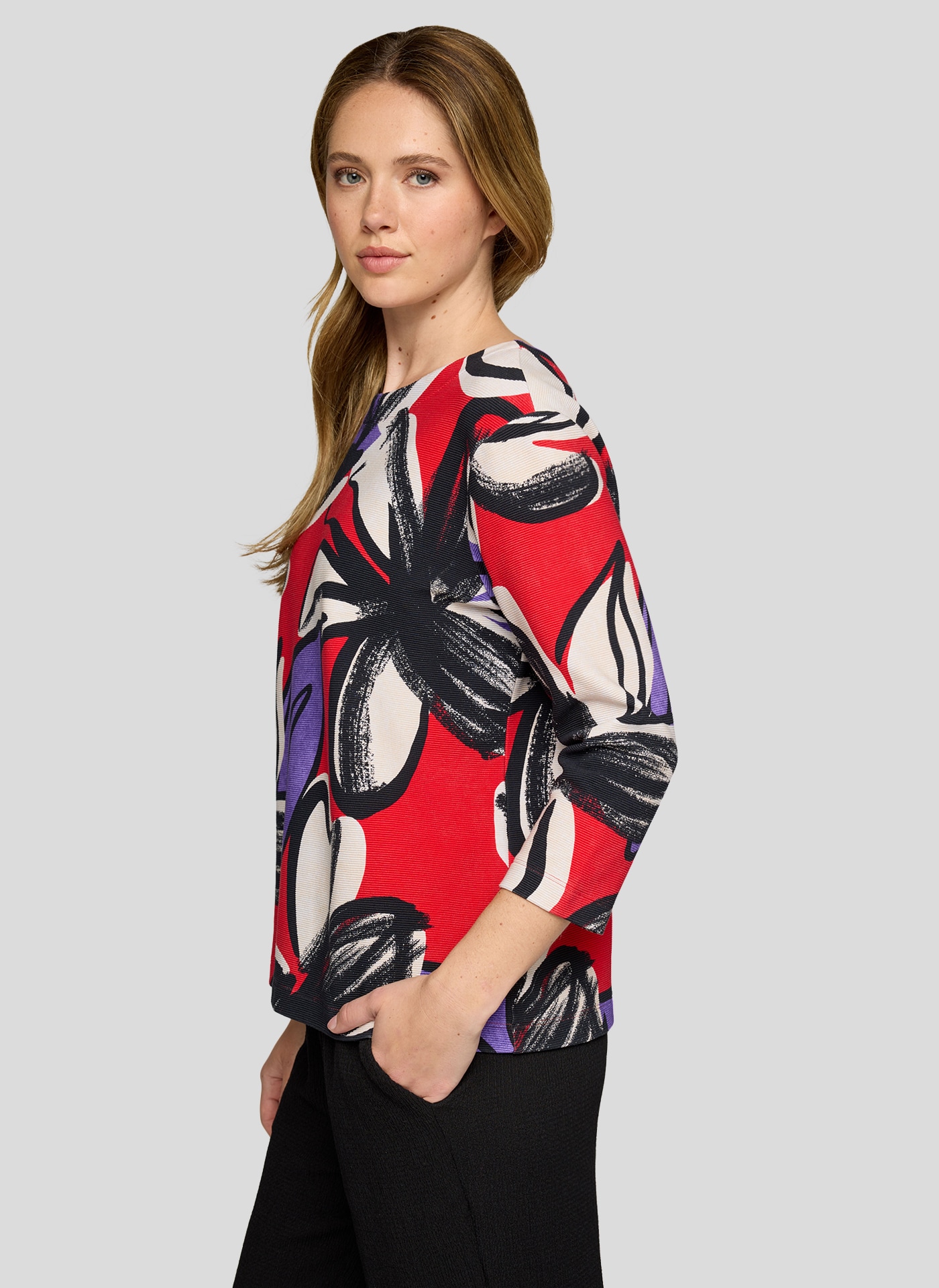 Rabe 3/4-Arm-Shirt, mit All-Over Print