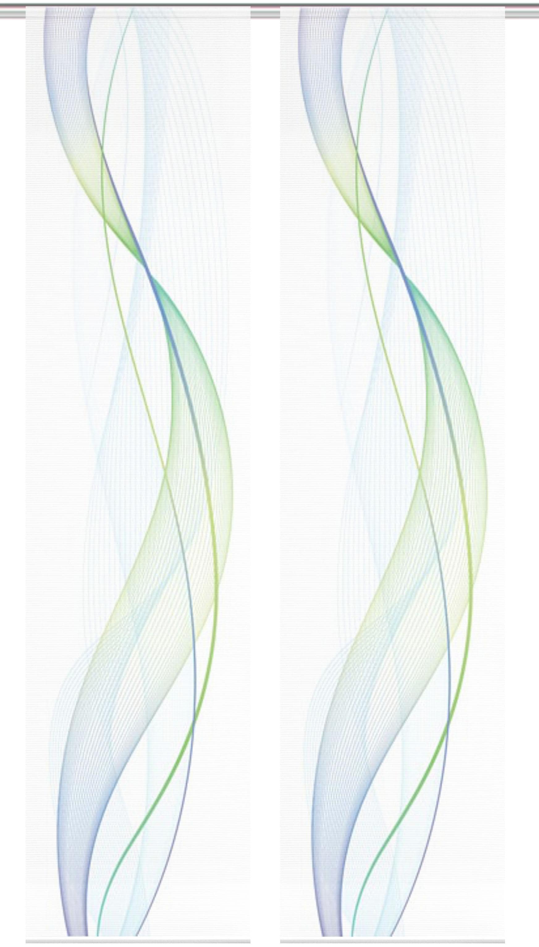 Vision S Schiebegardine »2ER SET HEIGHTS«, (2 St.), HxB: 260x60, Schiebevorhang 2er Set Digitaldruck