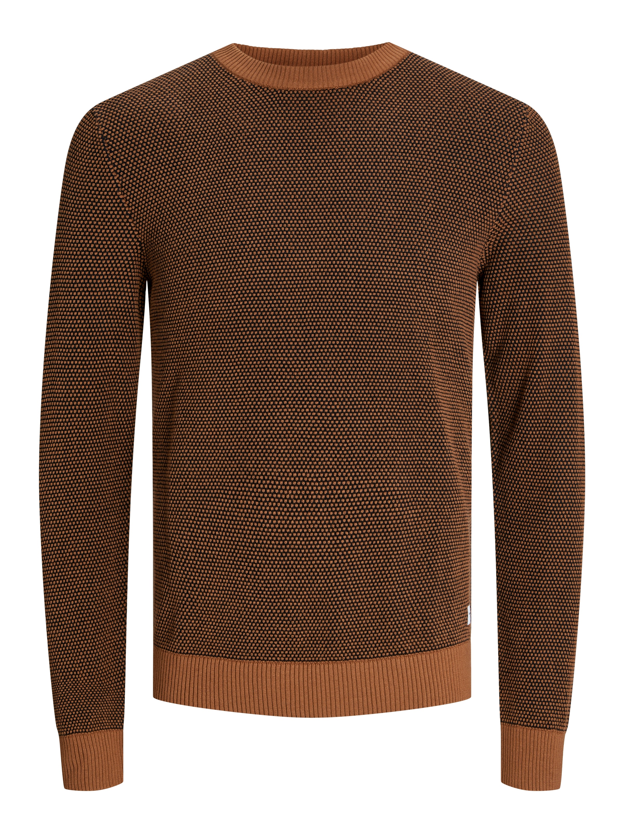 Jack & Jones Rundhalspullover »JJEGLOBE KNIT CREW NECK NOOS«, in Strick Optik