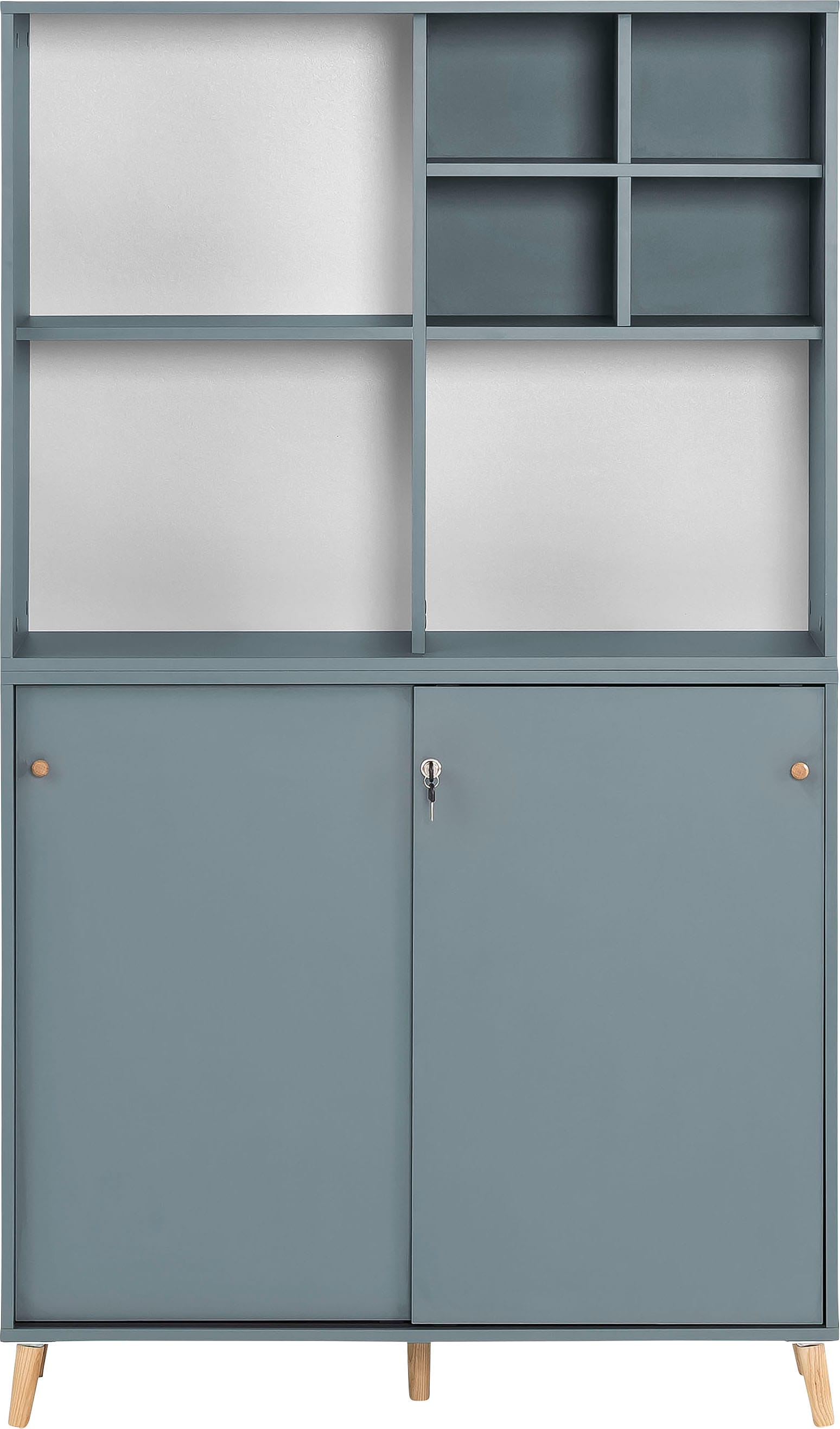 Schildmeyer Büromöbel-Set »Serie 500«, bestehend aus 1 Regal, 1 Schrank, 1 Regalkreuz