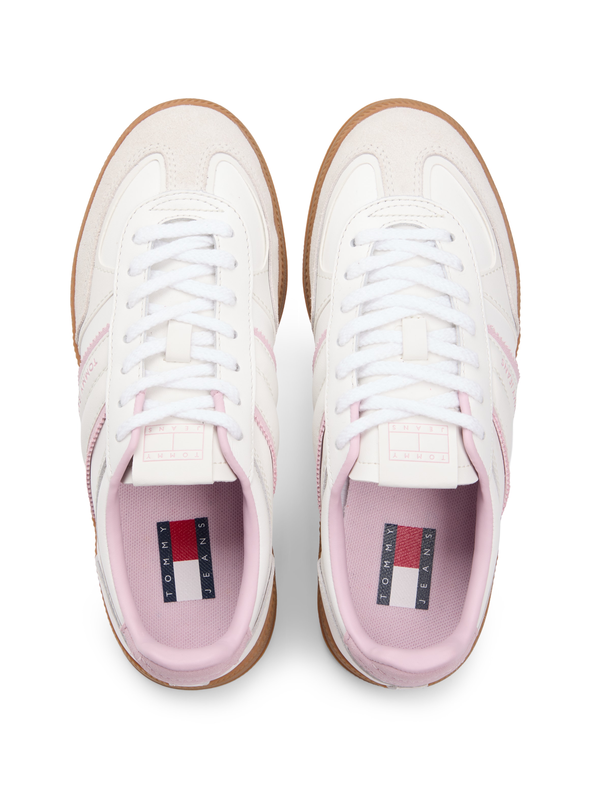 Tommy Jeans Plateausneaker »THE GREENWICH EDGE FLATFORM«  , Freizeitschuh, Halbschuh, Schnürschuh mit Logoschriftzug