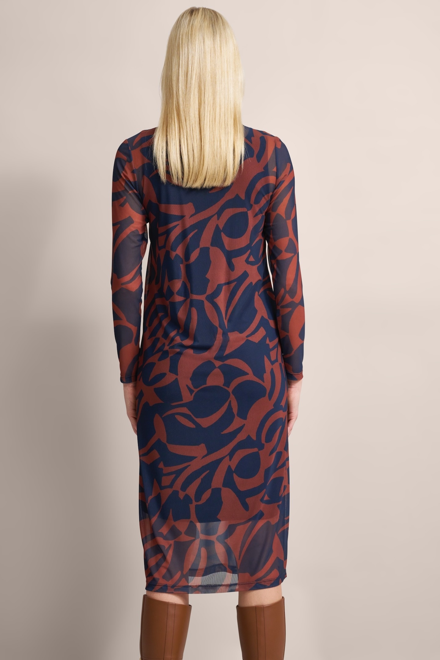 bugatti Blusenkleid mit Rundhalsausschnitt