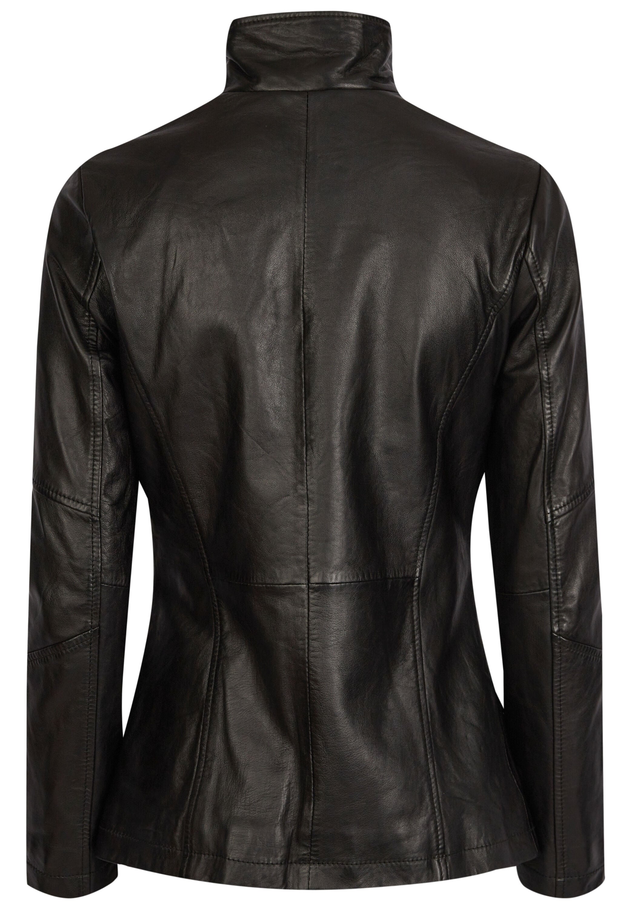 bugatti Lederjacke »BULady-101« ohne Kapuze aus weichem Leder