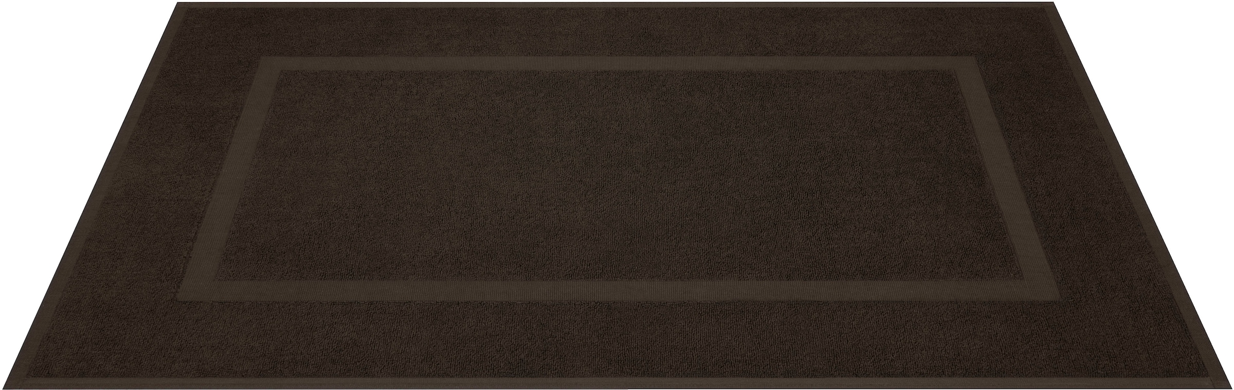 HAMMETEX Badematte »Hotelmatte, Duschvorleger« Höhe 5 mm rutschhemmend beschichtet beidseitig nutzbar 2-teiliges Set, einfarbig, 100% Baumwolle