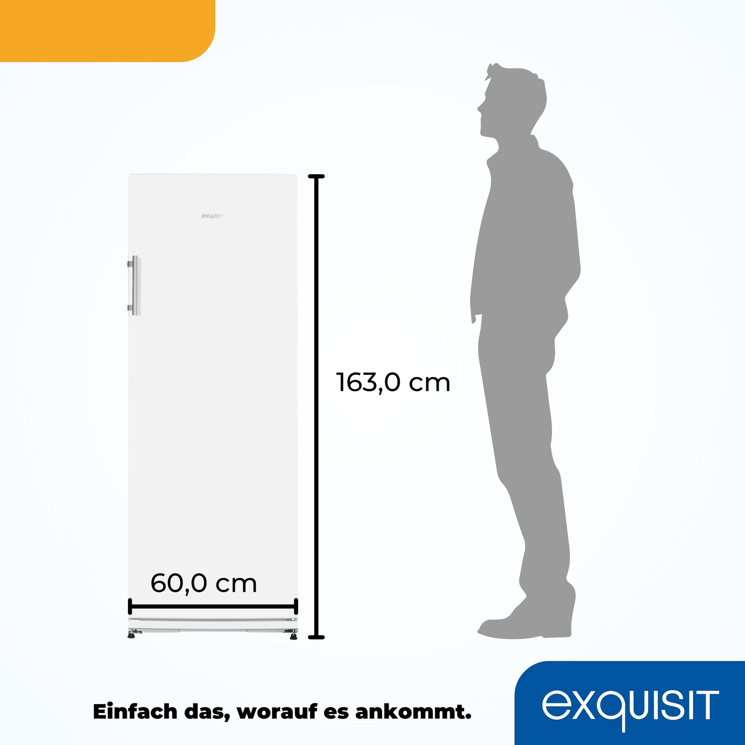 exquisit Getränkekühlschrank »GKS31-V-H-280E weiss«
