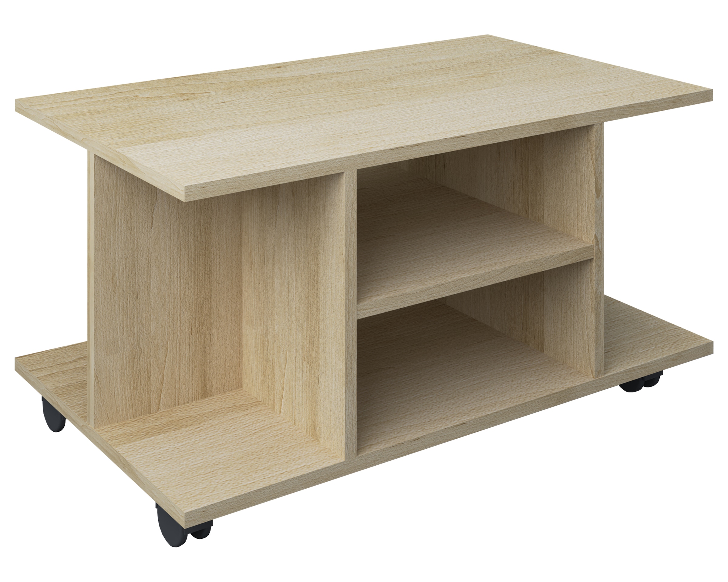 VCM Beistelltisch »Holz Sofatisch Couchtisch Rollen Findula«