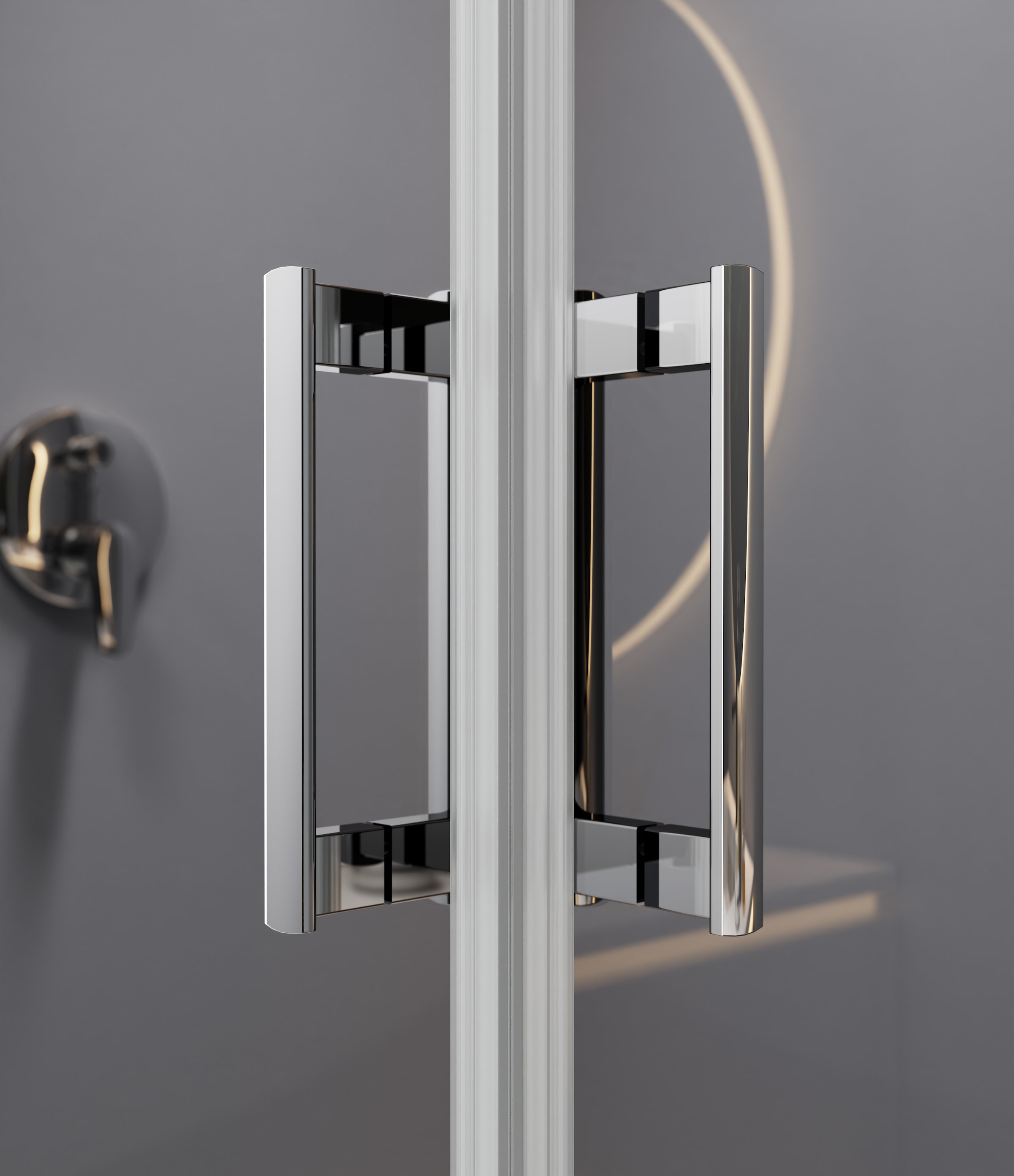 welltime Eckdusche »Trento Slimline« Eckdusche mit Profil in schmalem Design und robustem Rollensystem